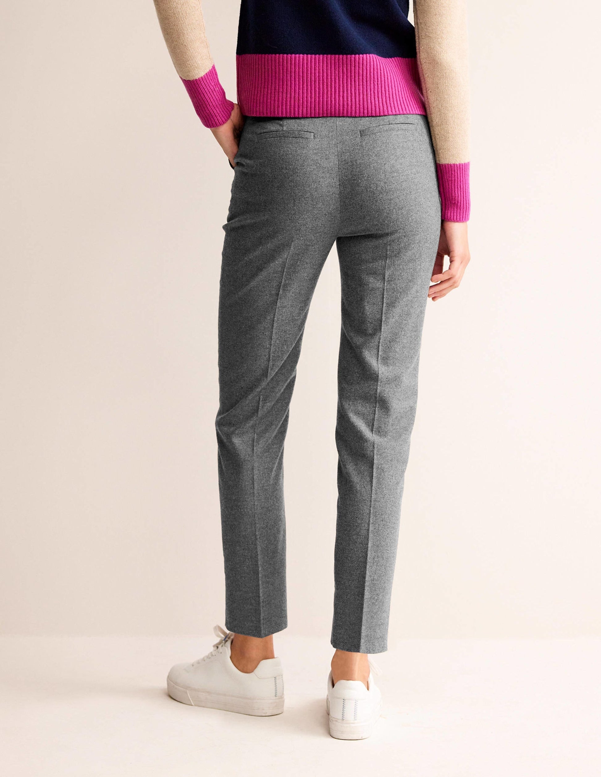 Kew Wool Trousers-Charcoal Marl-3