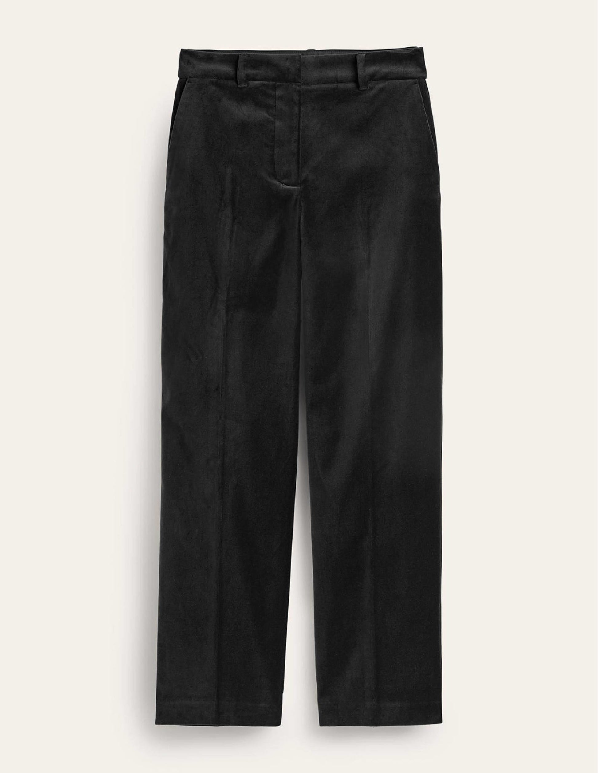 Kew Velvet Trousers-Black-5