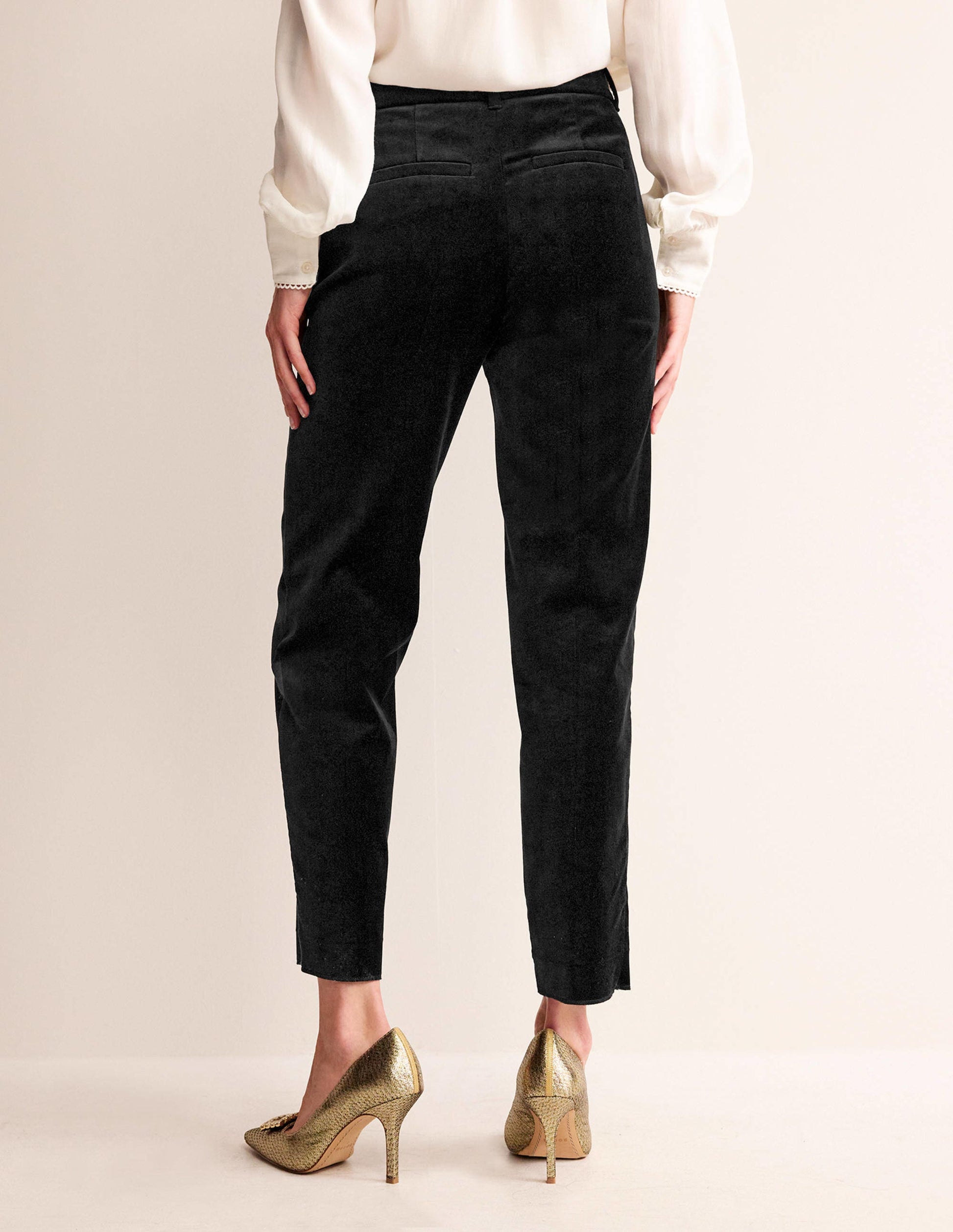 Kew Velvet Trousers-Black-3