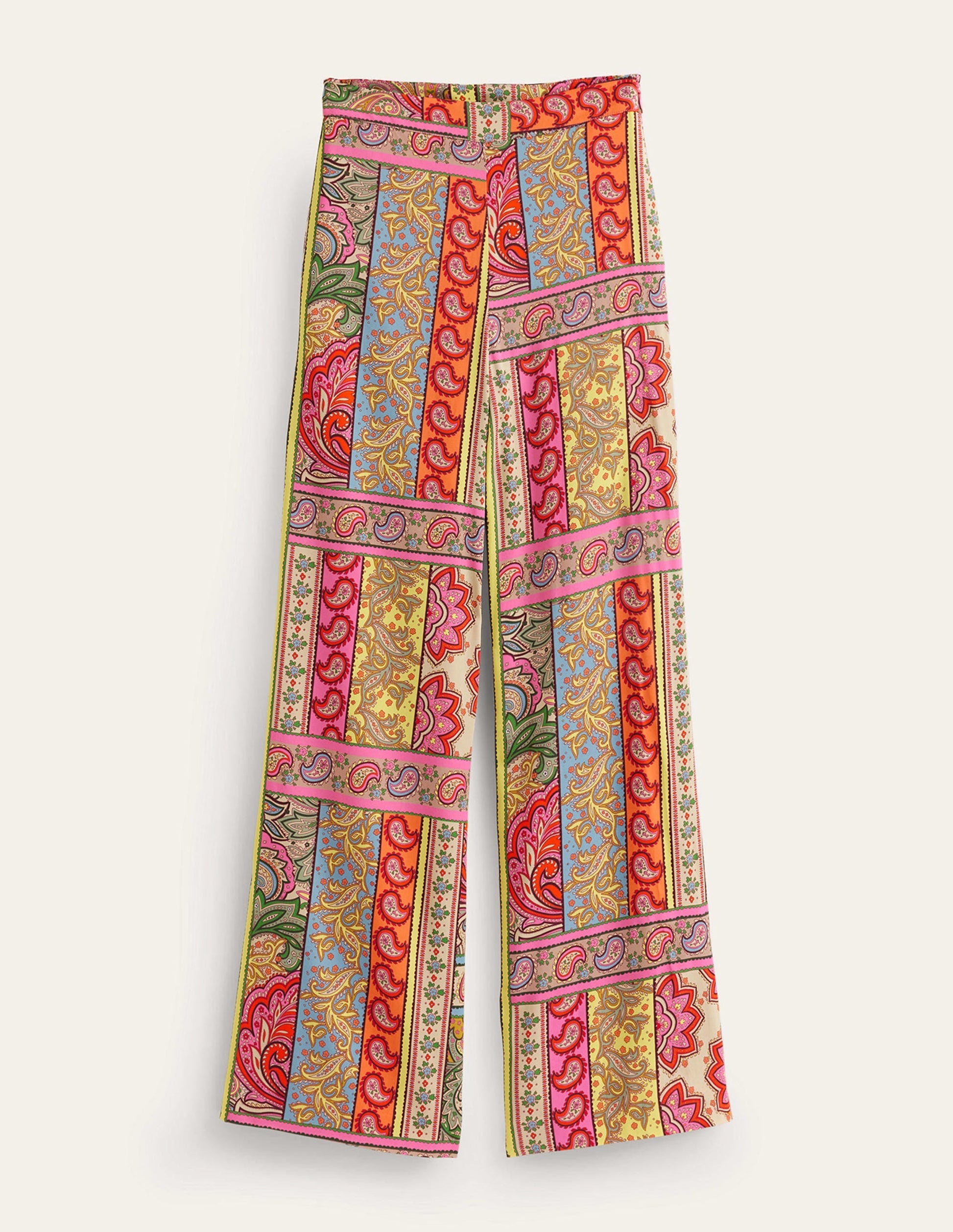 Fluid Wide-Leg Trousers-Multi, Patchwork-6
