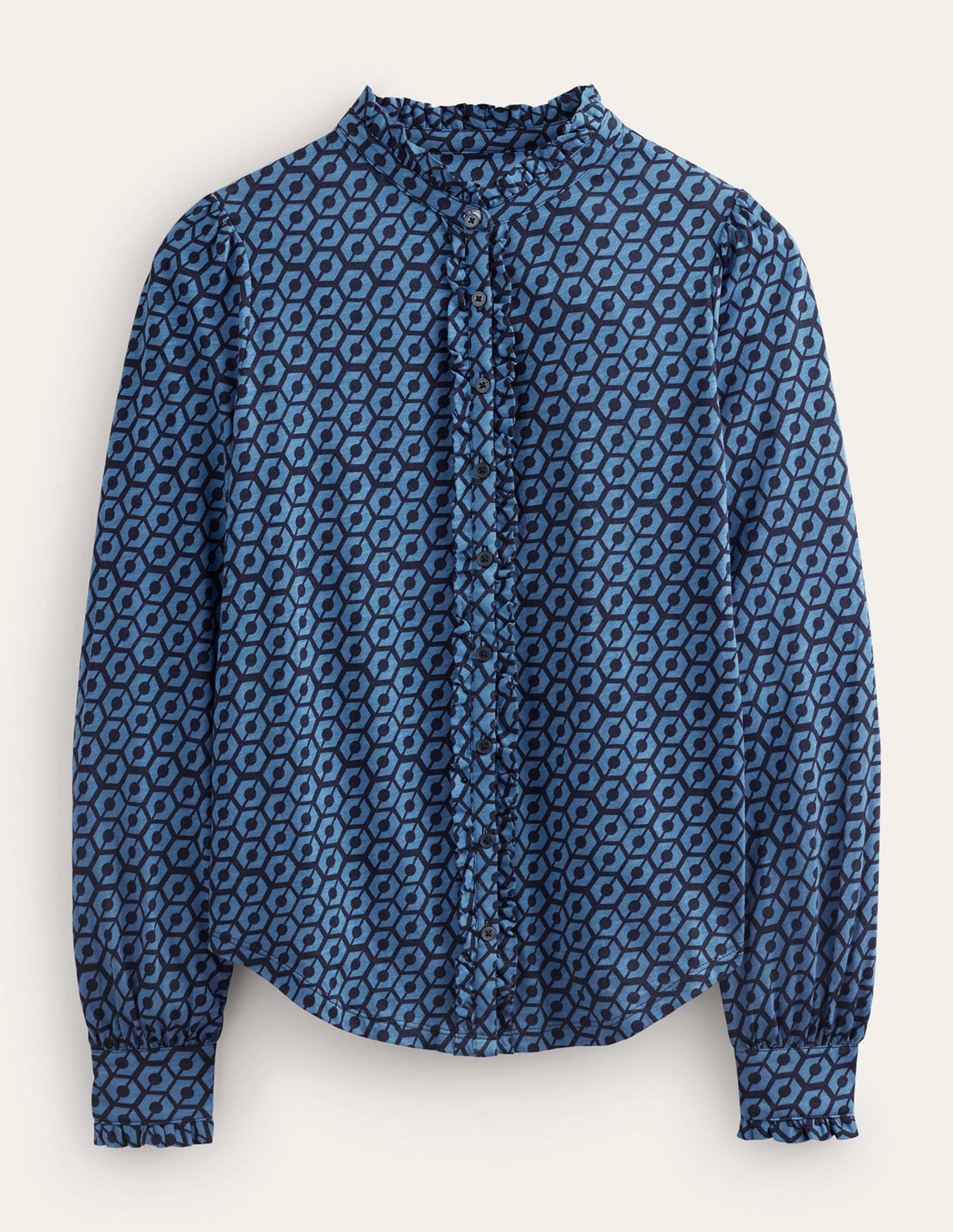Caroline Jersey Shirt-Azure, Reverie - Image 5