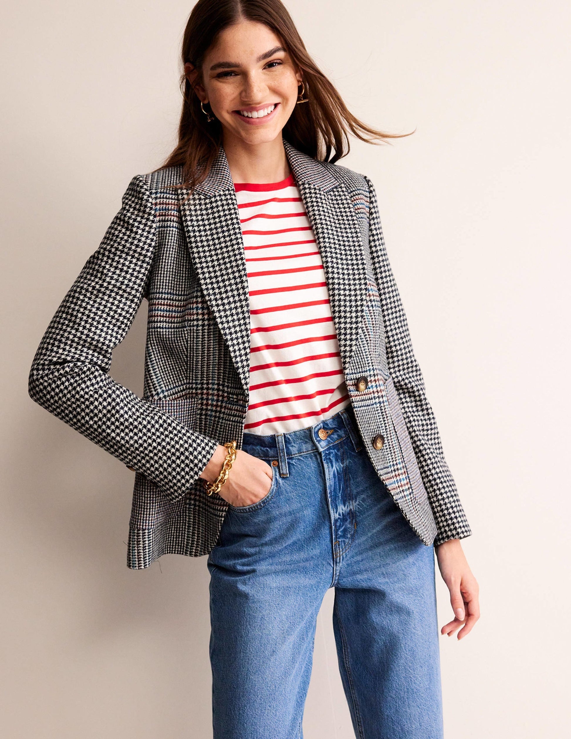 Marylebone Tweed Blazer-Hotchpotch Check-1