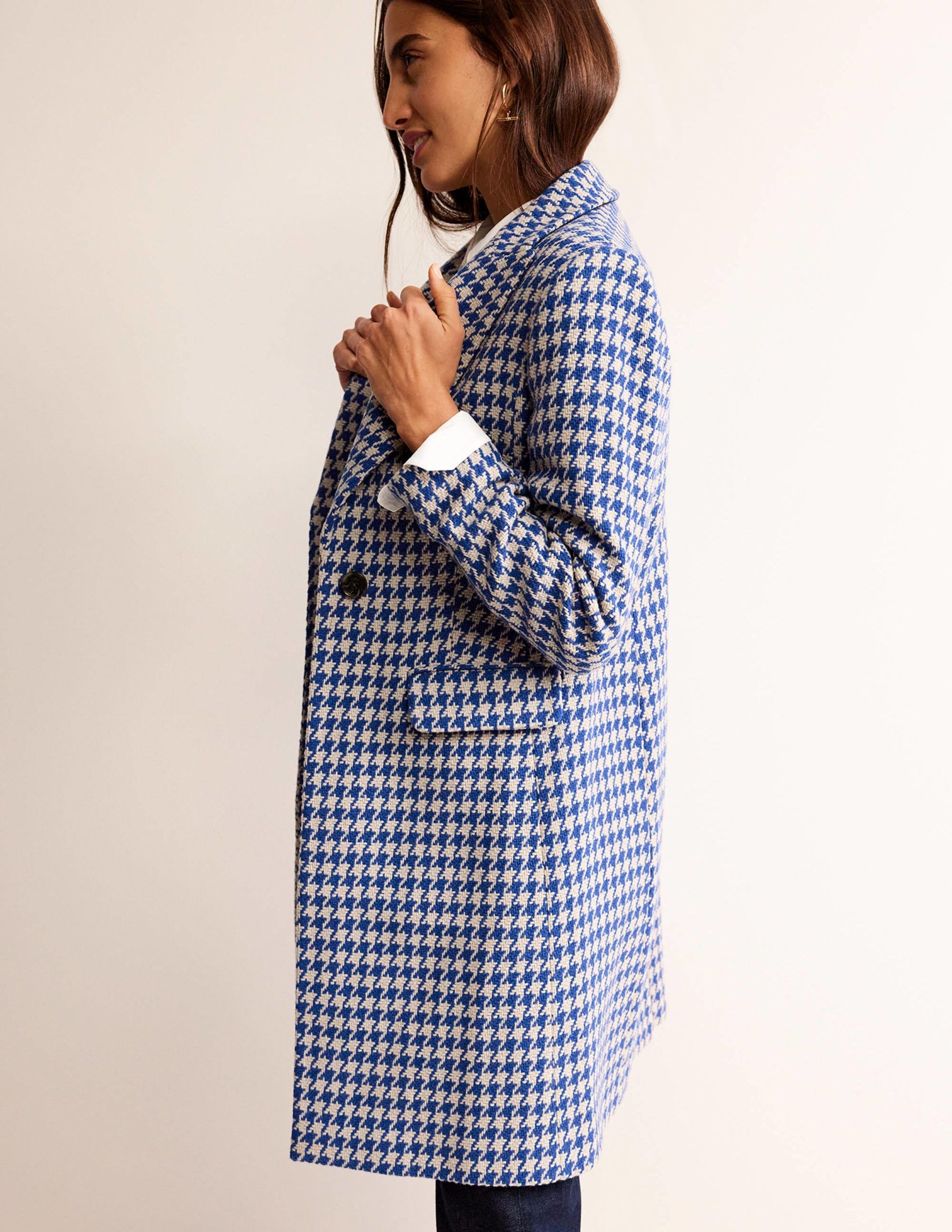 Canterbury Interest Coat-Blue and Ivory Dogstooth-4