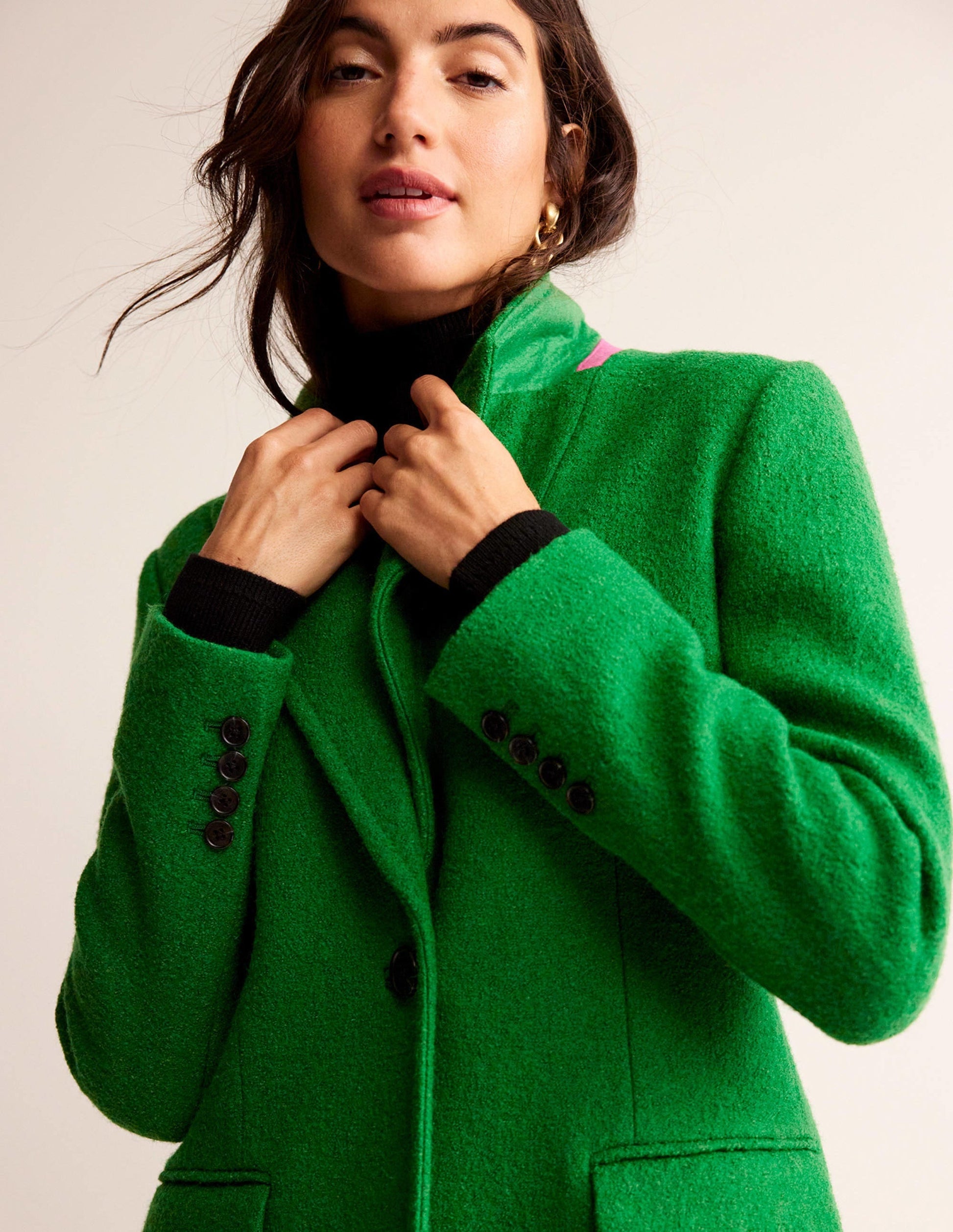 Canterbury Textured Coat-Green-1