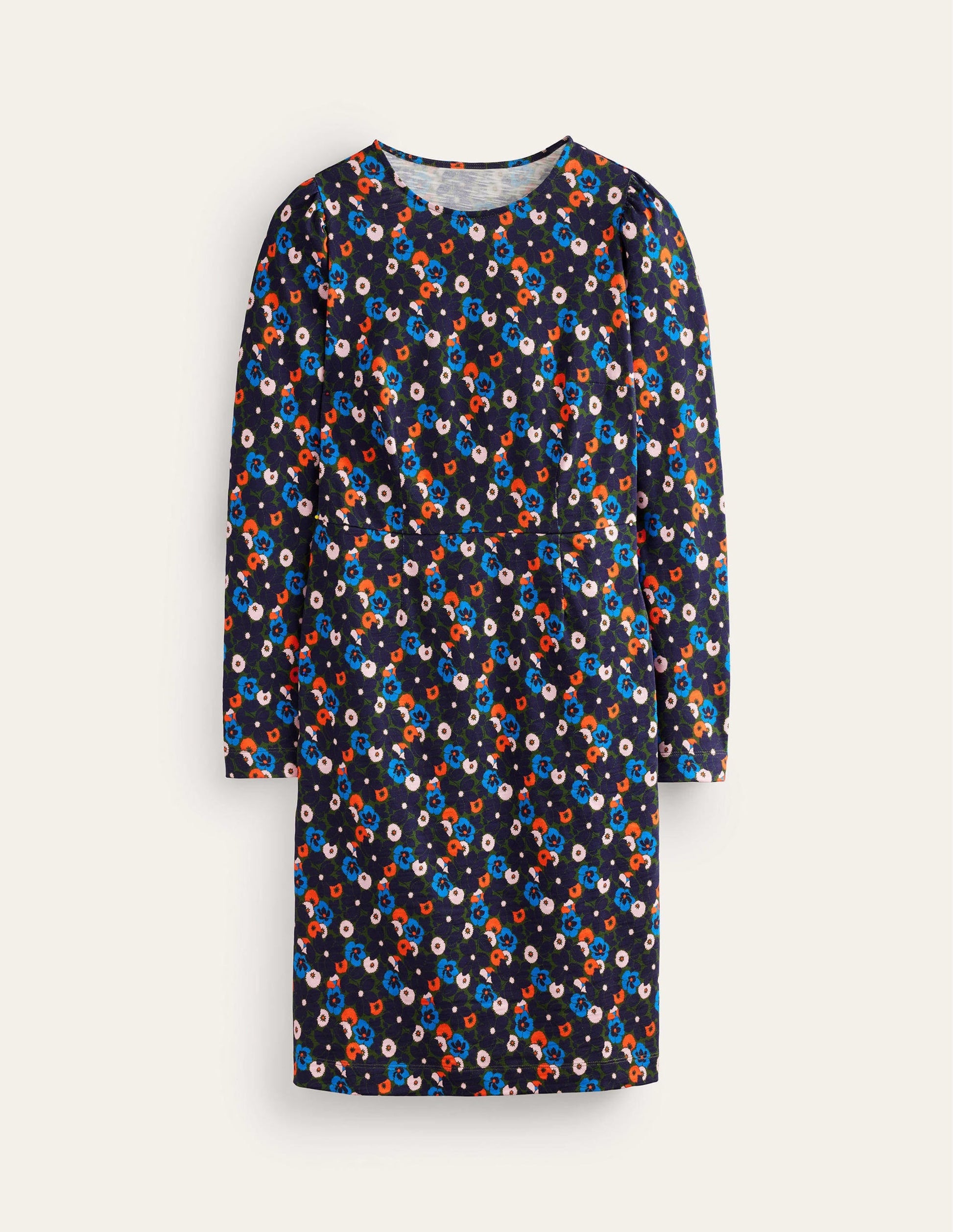 Penelope Jersey Dress-Moss, Bloomsbury Pop-5