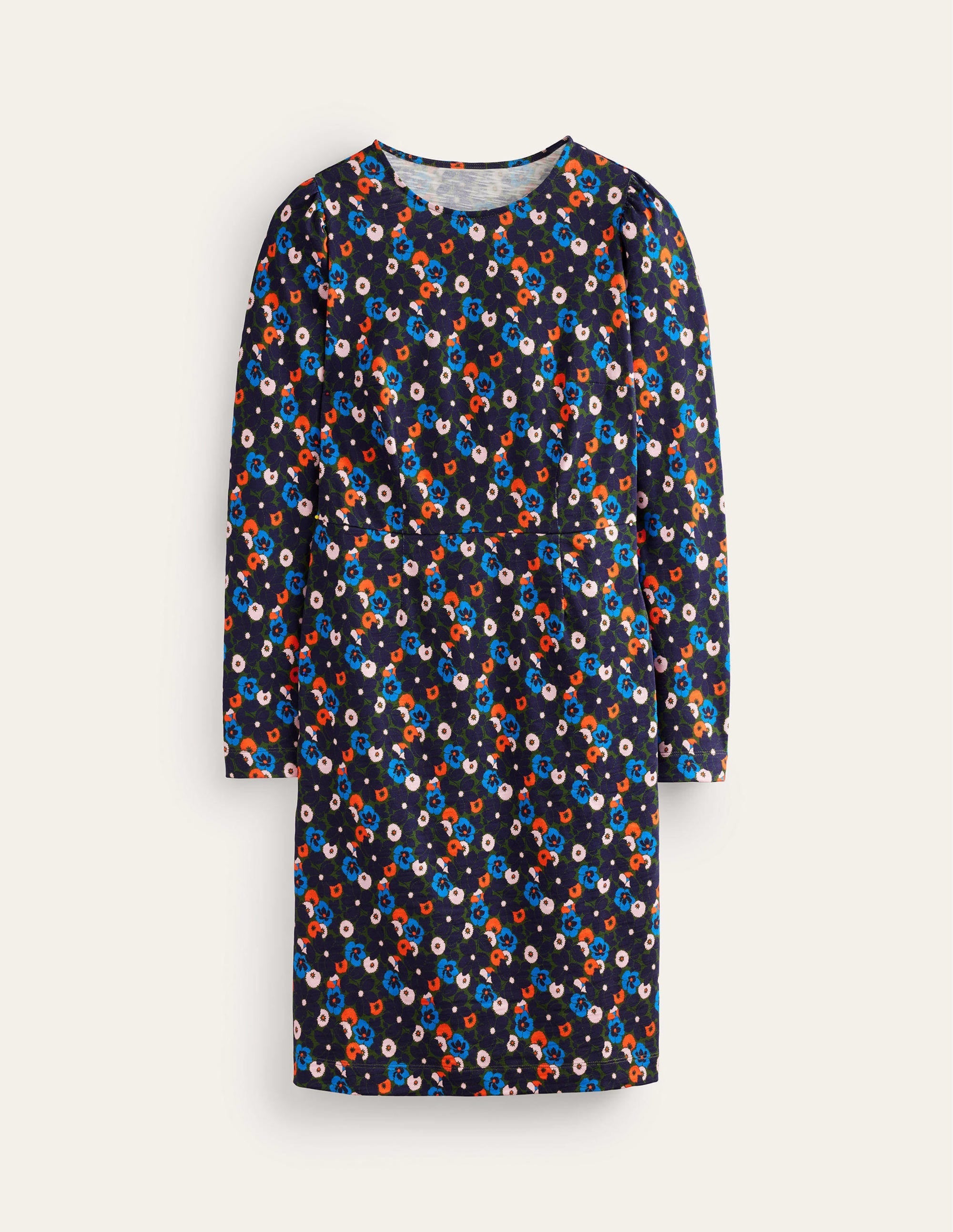 Penelope Jersey Dress-Moss, Bloomsbury Pop - Image 5