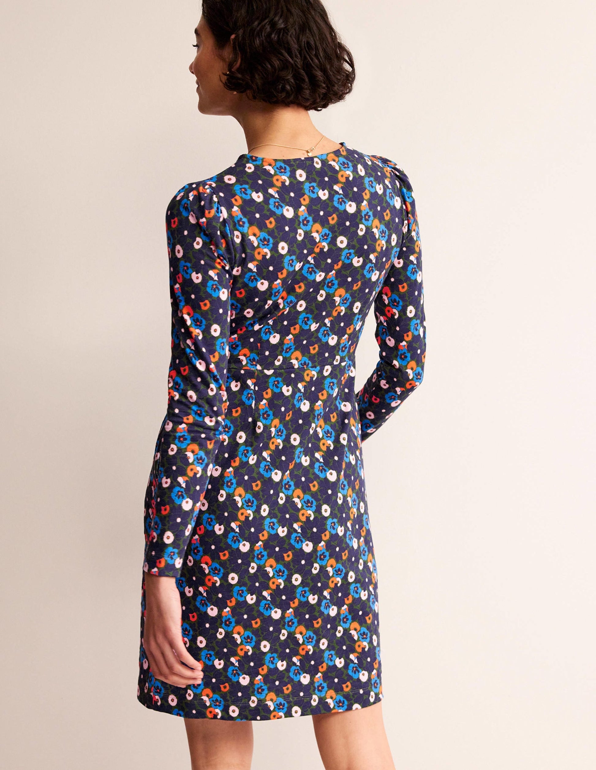 Penelope Jersey Dress-Moss, Bloomsbury Pop-3