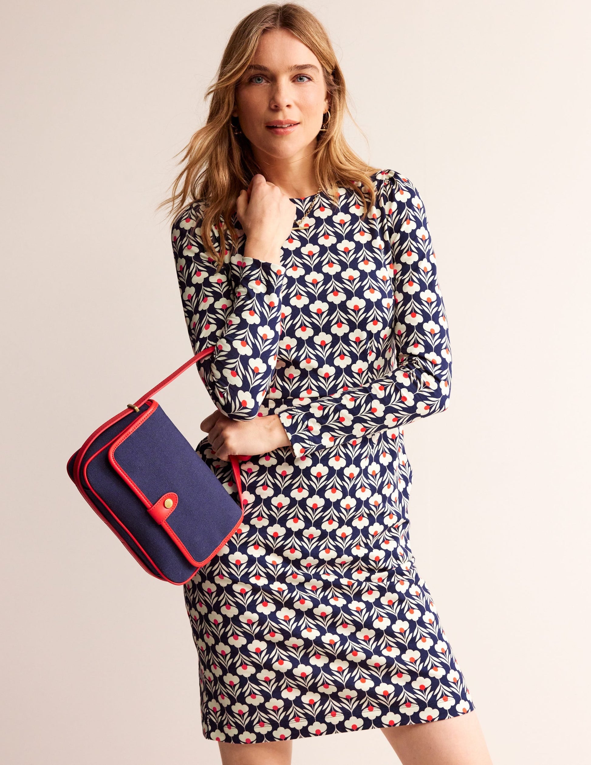 Penelope Jersey Dress-Navy, Petal Head-4