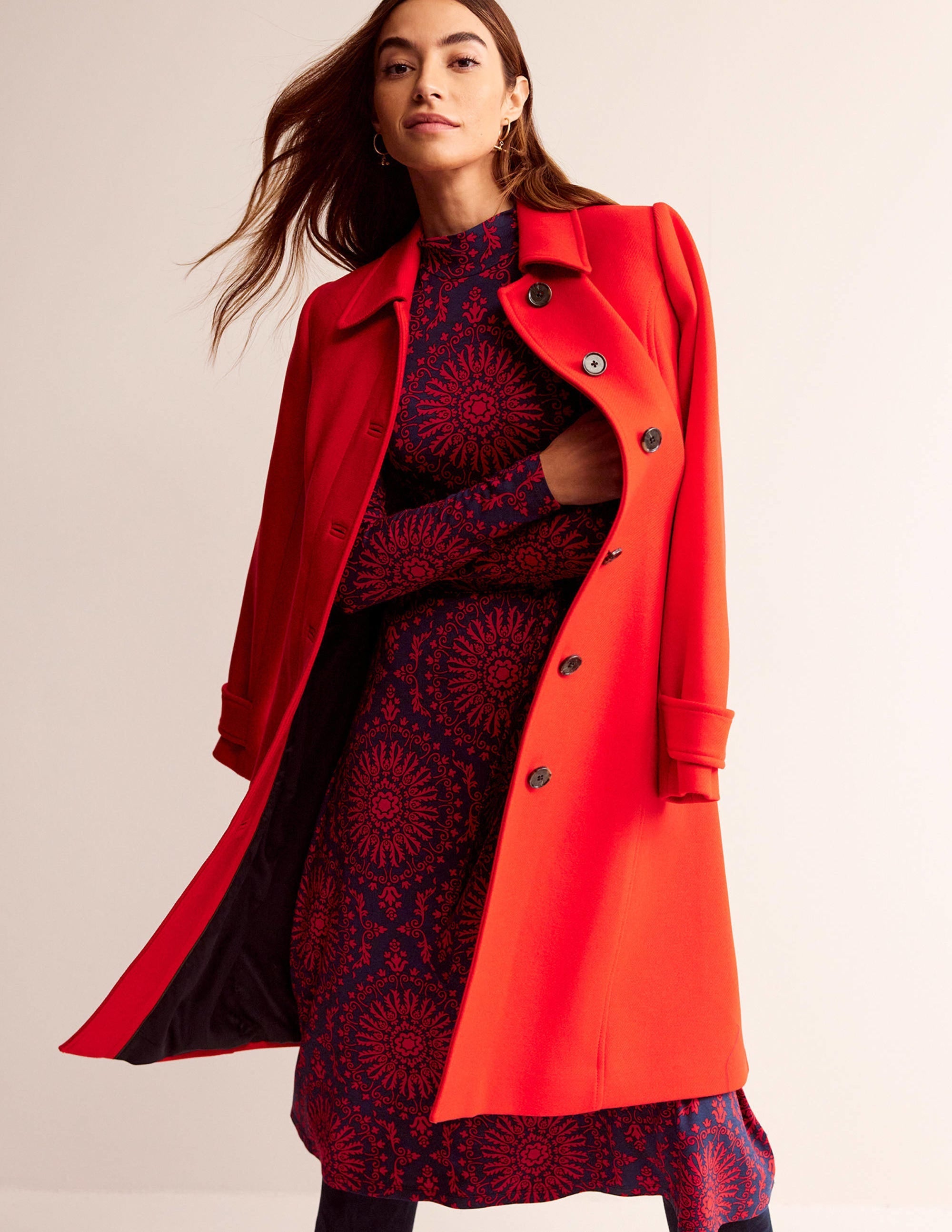 Alberta Jersey Midi Dress-Brilliant Red, Artizian Geo - Image 4