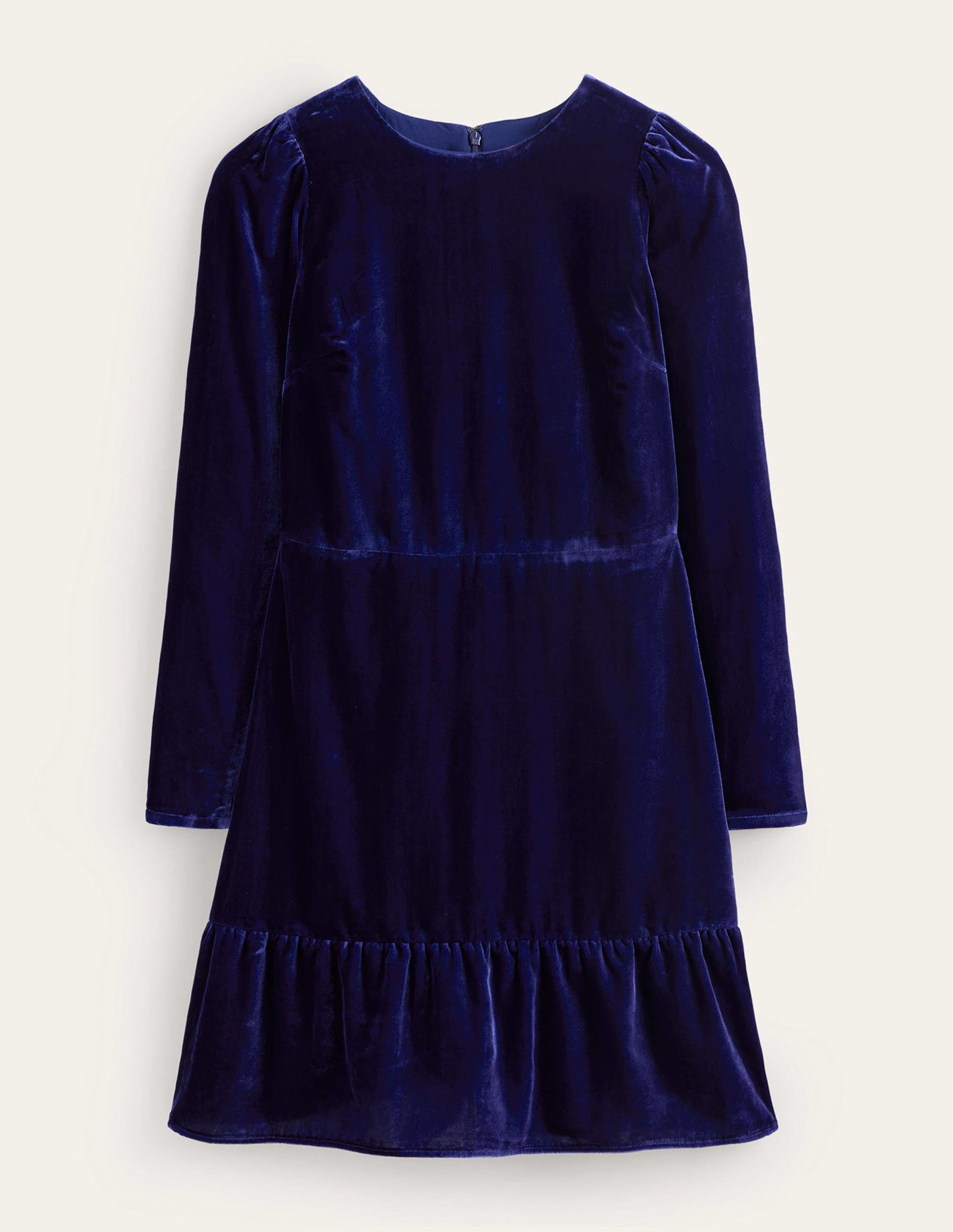 Velvet Short Dress-Sapphire Blue-6