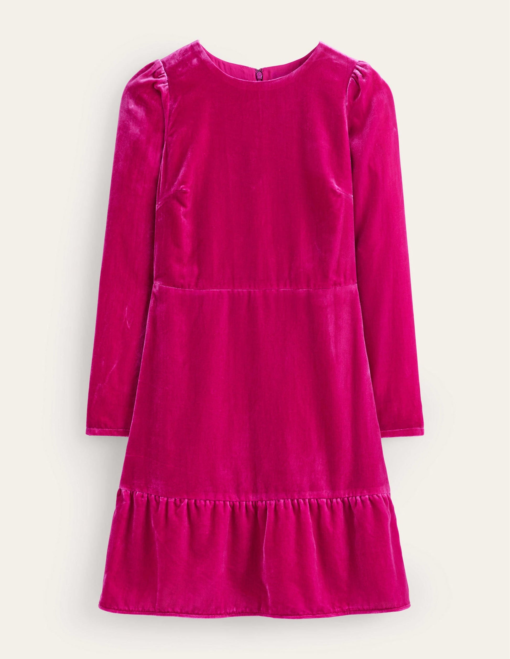 Velvet Short Dress-Vibrant Plum-5