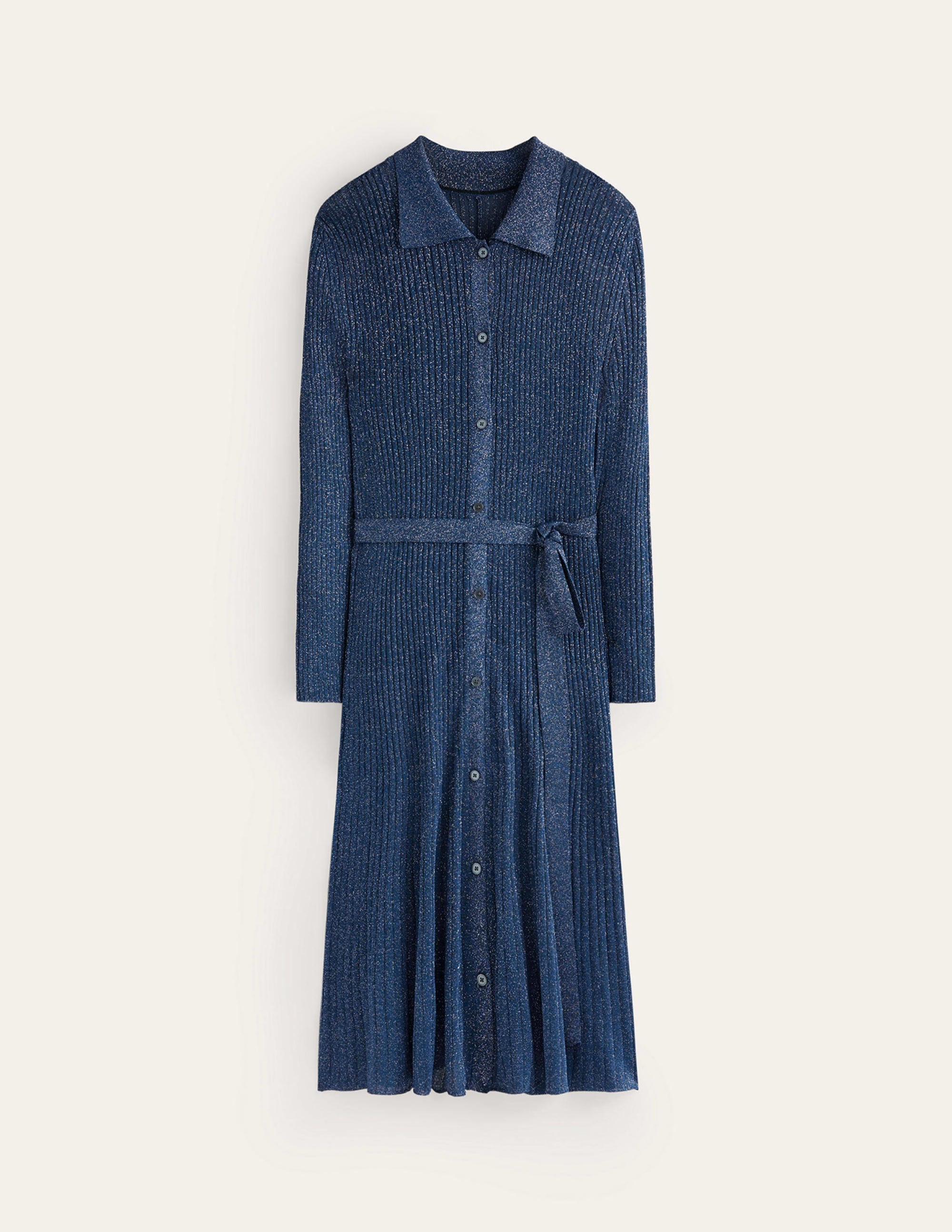 Faye Sparkle Knitted Dress-Atlantic Blue - Image 6