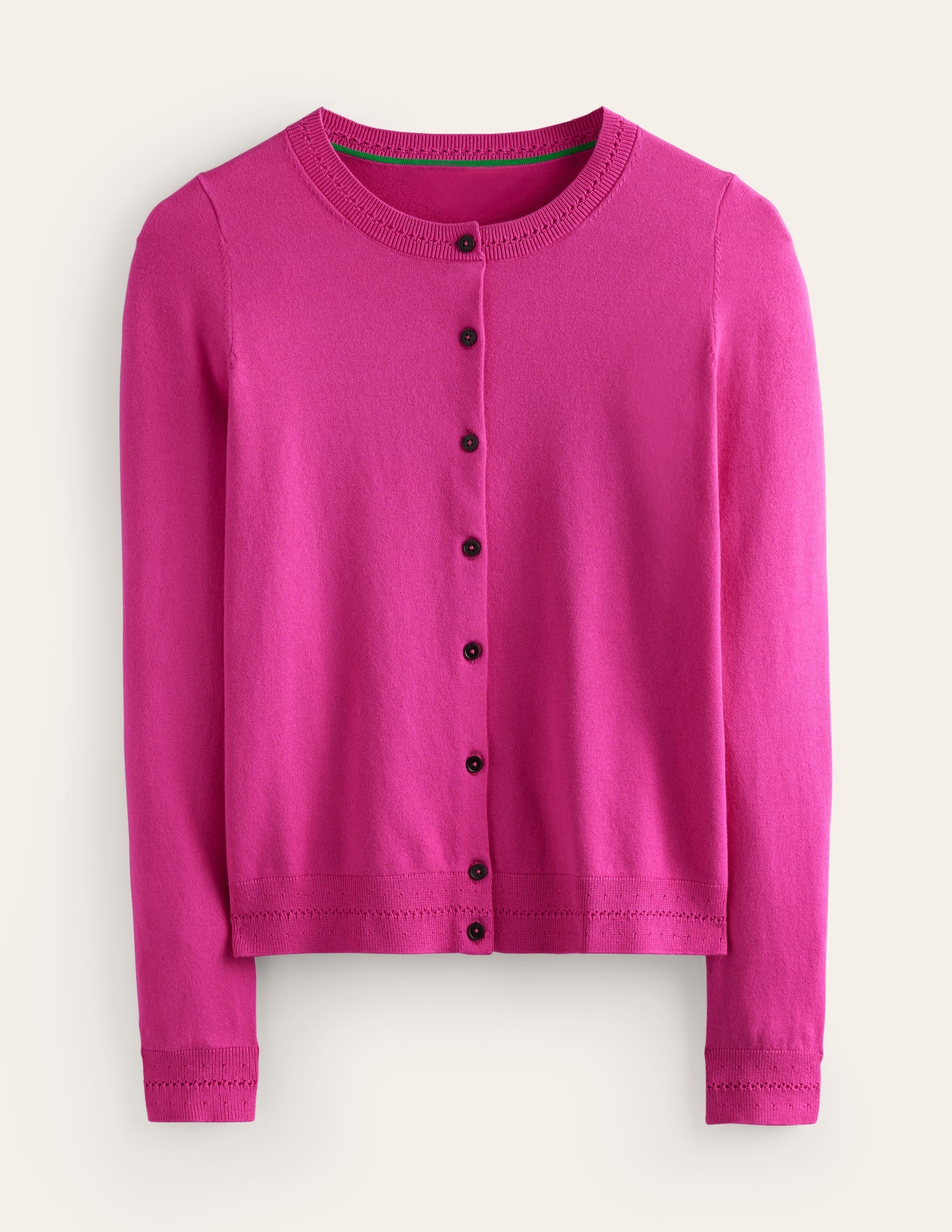 Catriona Baumwoll-Cardigan-Magenta - Image 1