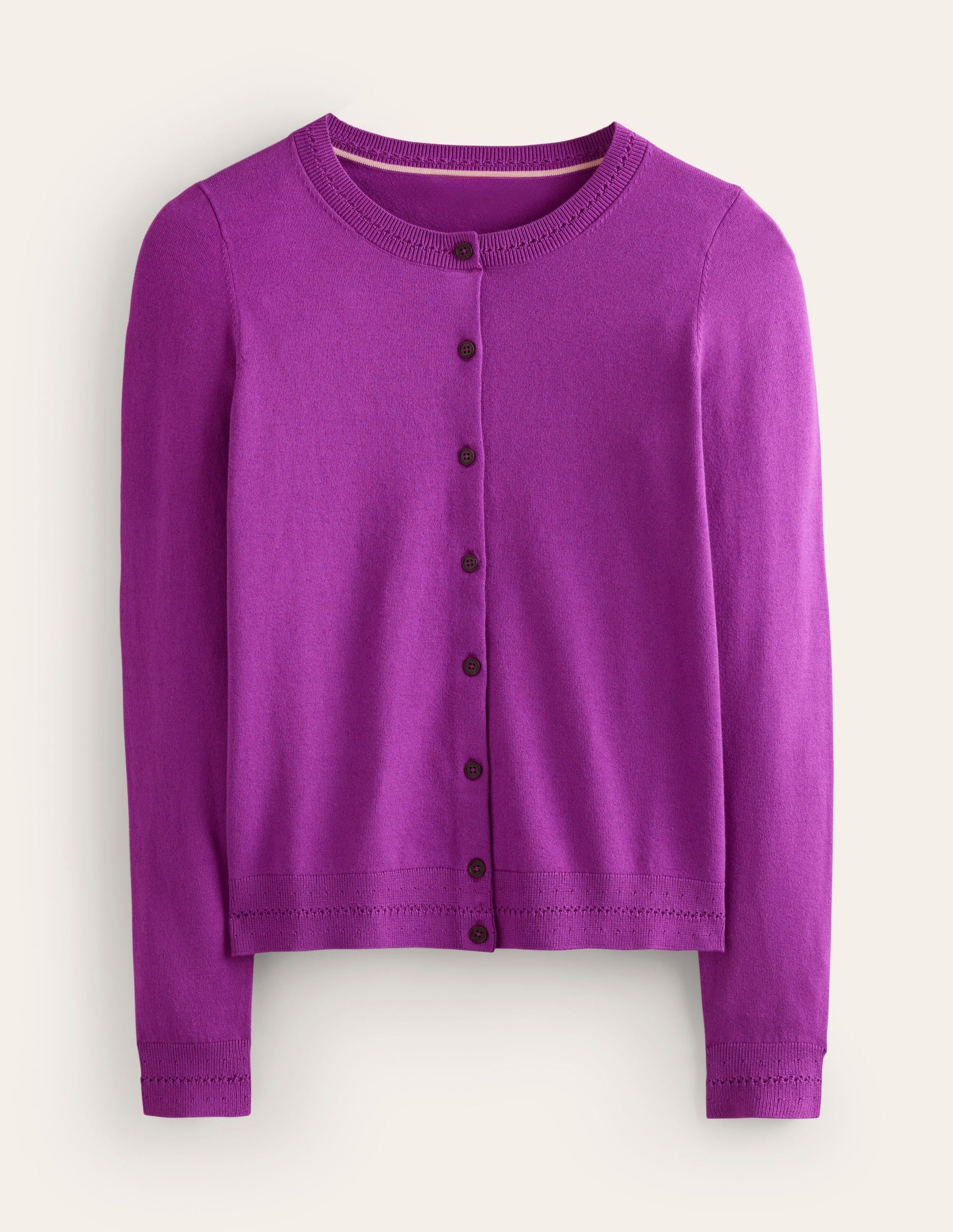 Catriona Cotton Cardigan-Jewel Purple-5
