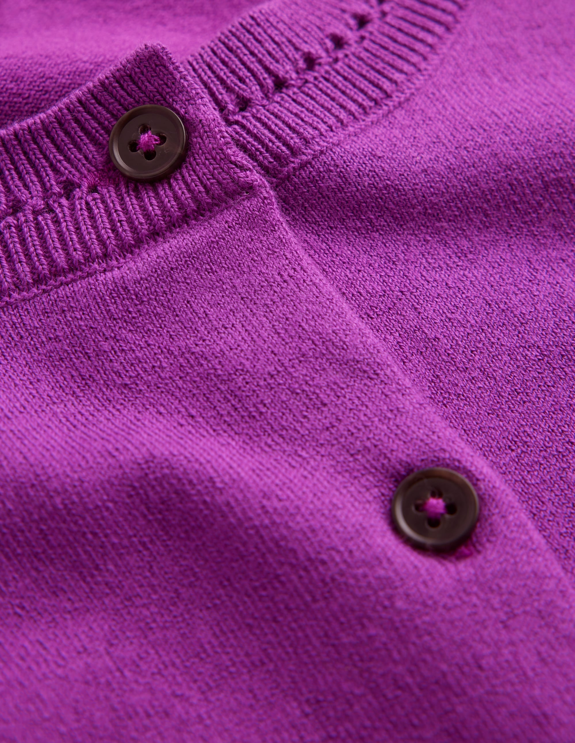 Catriona Cotton Cardigan-Jewel Purple - Image 6