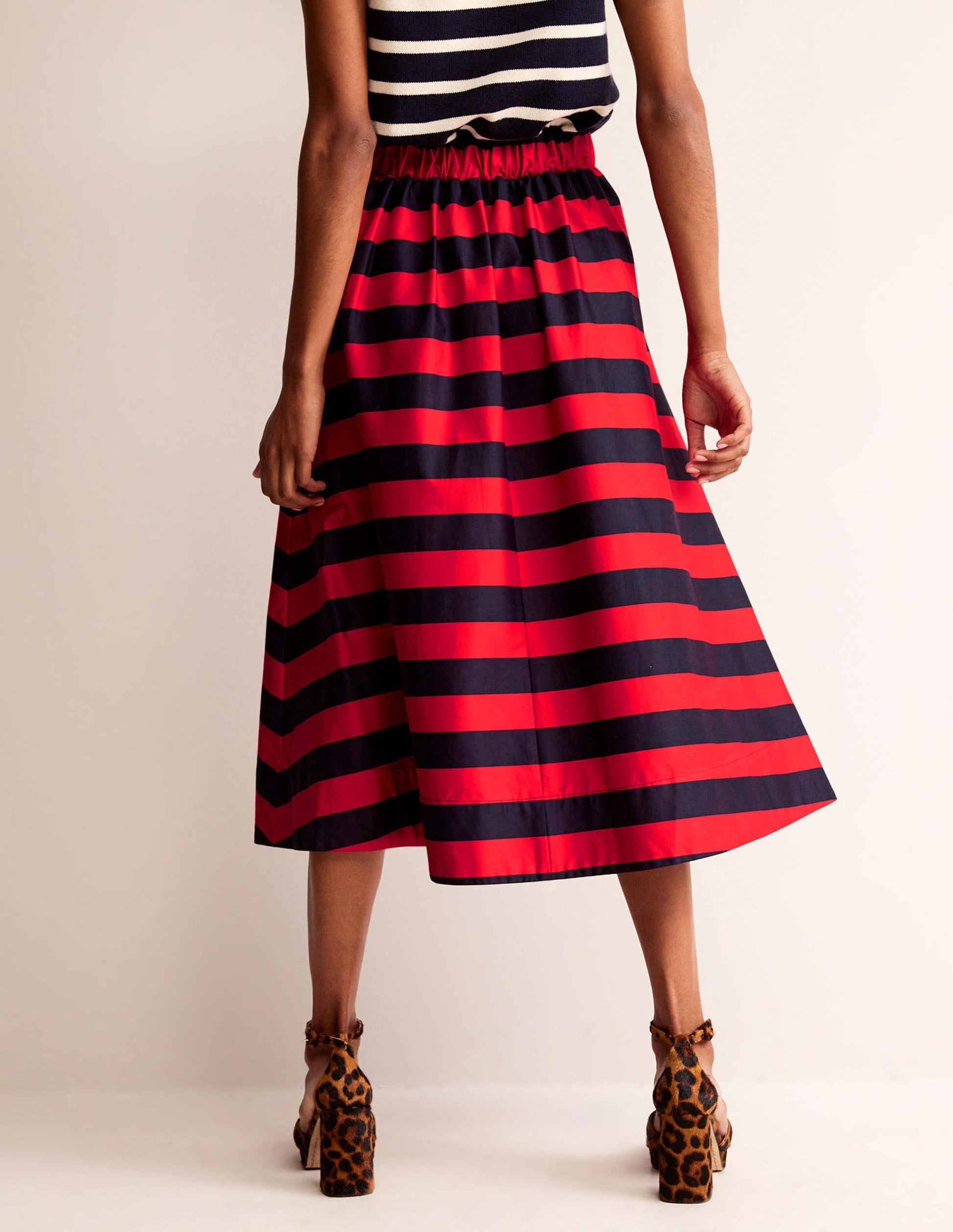 Isabella Cotton Sateen Skirt-Multi, Enchanting Peacock-3