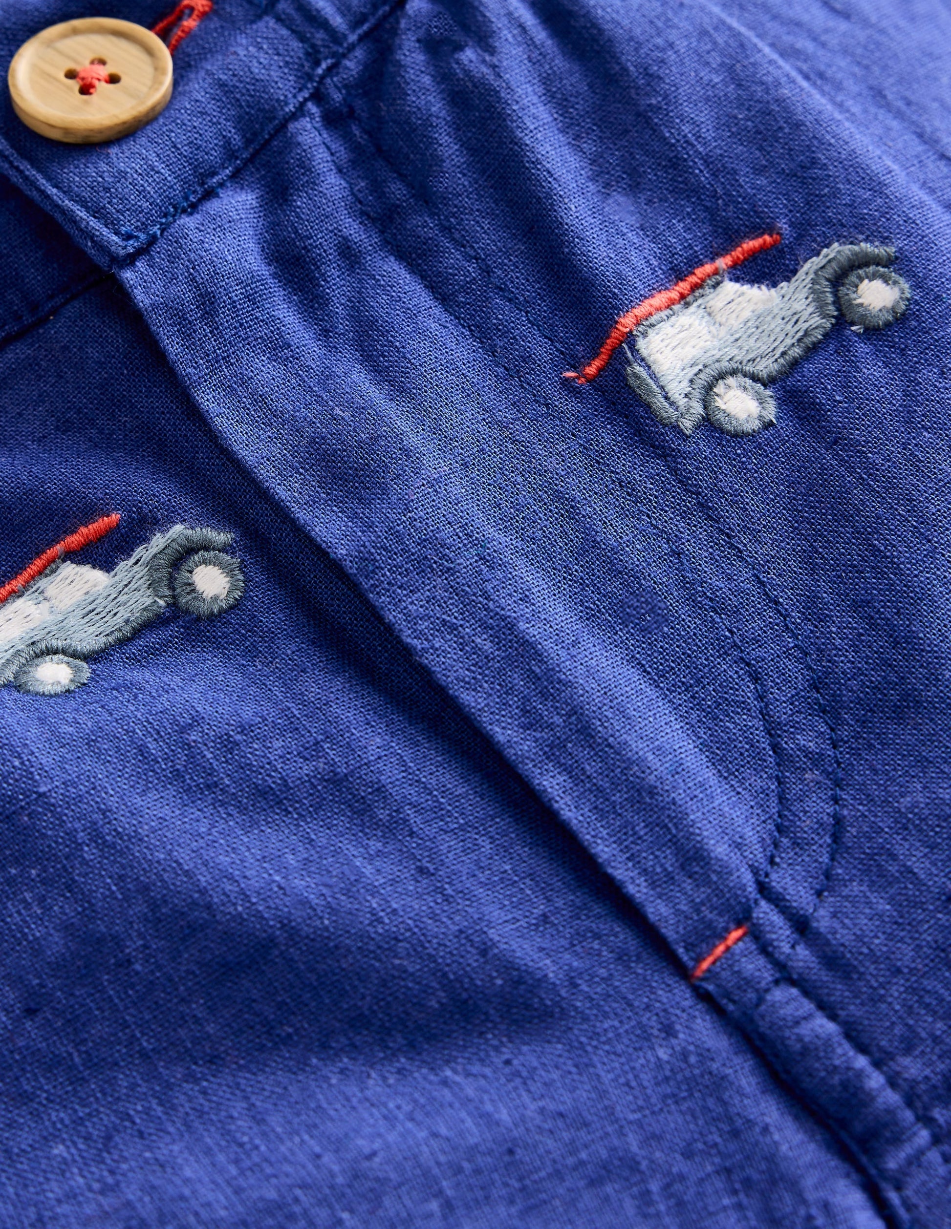 Smart Roll Up Shorts-Sapphire Blue Jeep-3