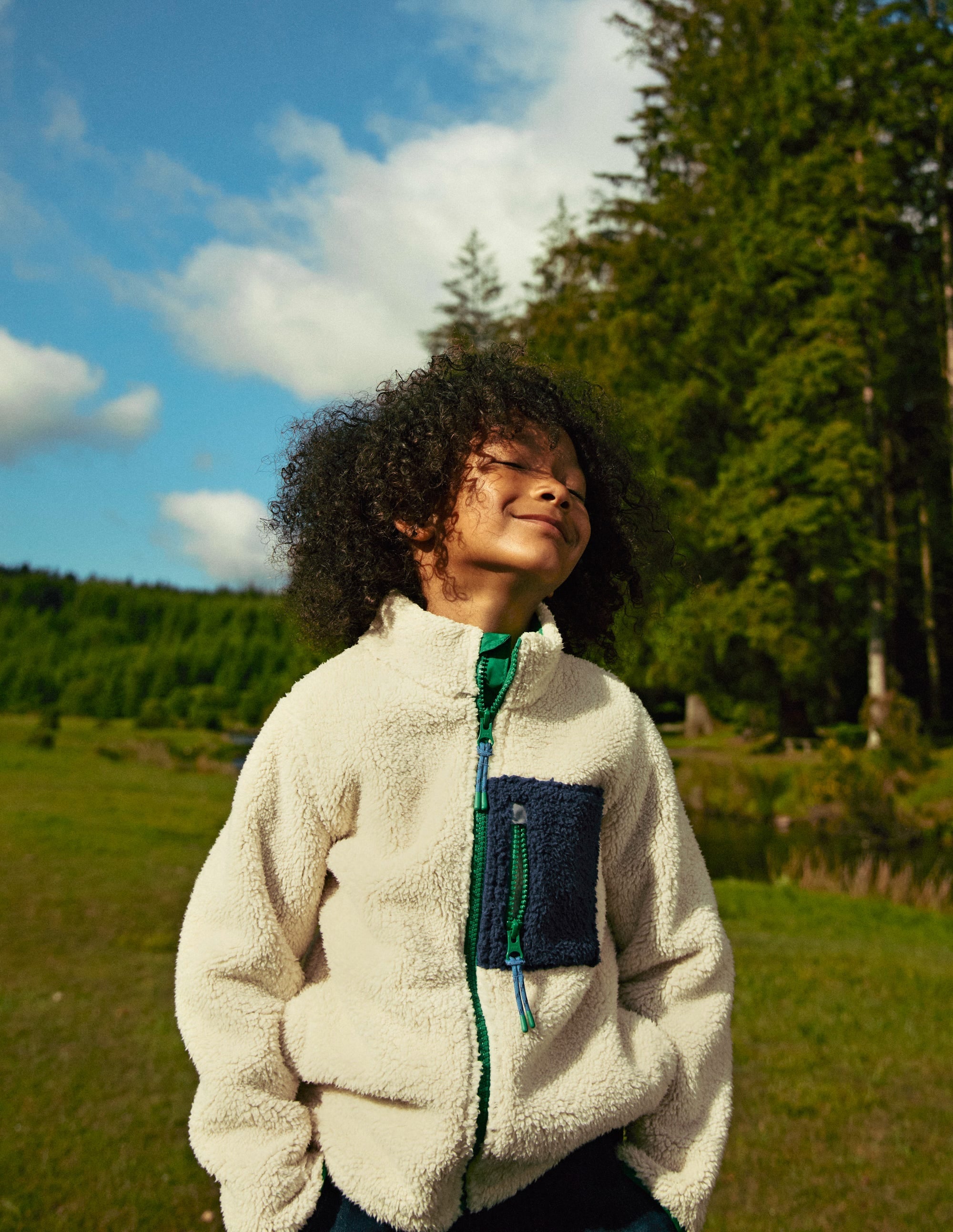 Cosy Windproof Fleece-Natural Sherpa - Image 6