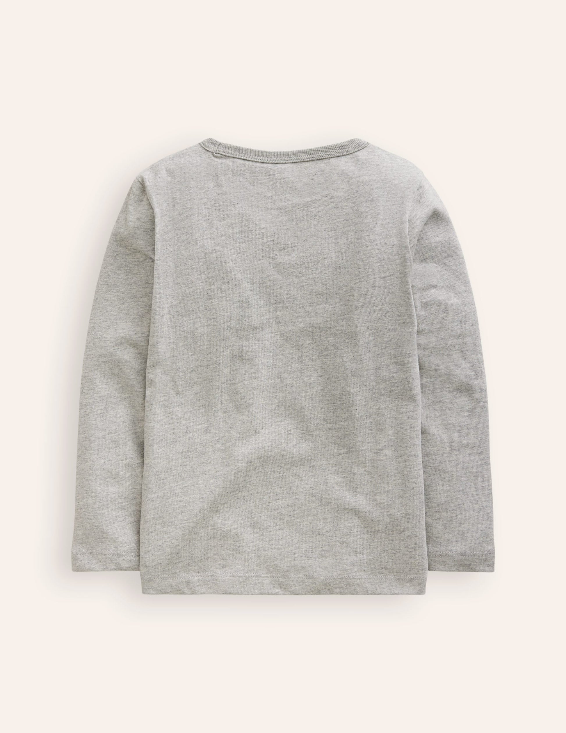 Printed Logo T-Shirt-Grey Marl Rockets-2