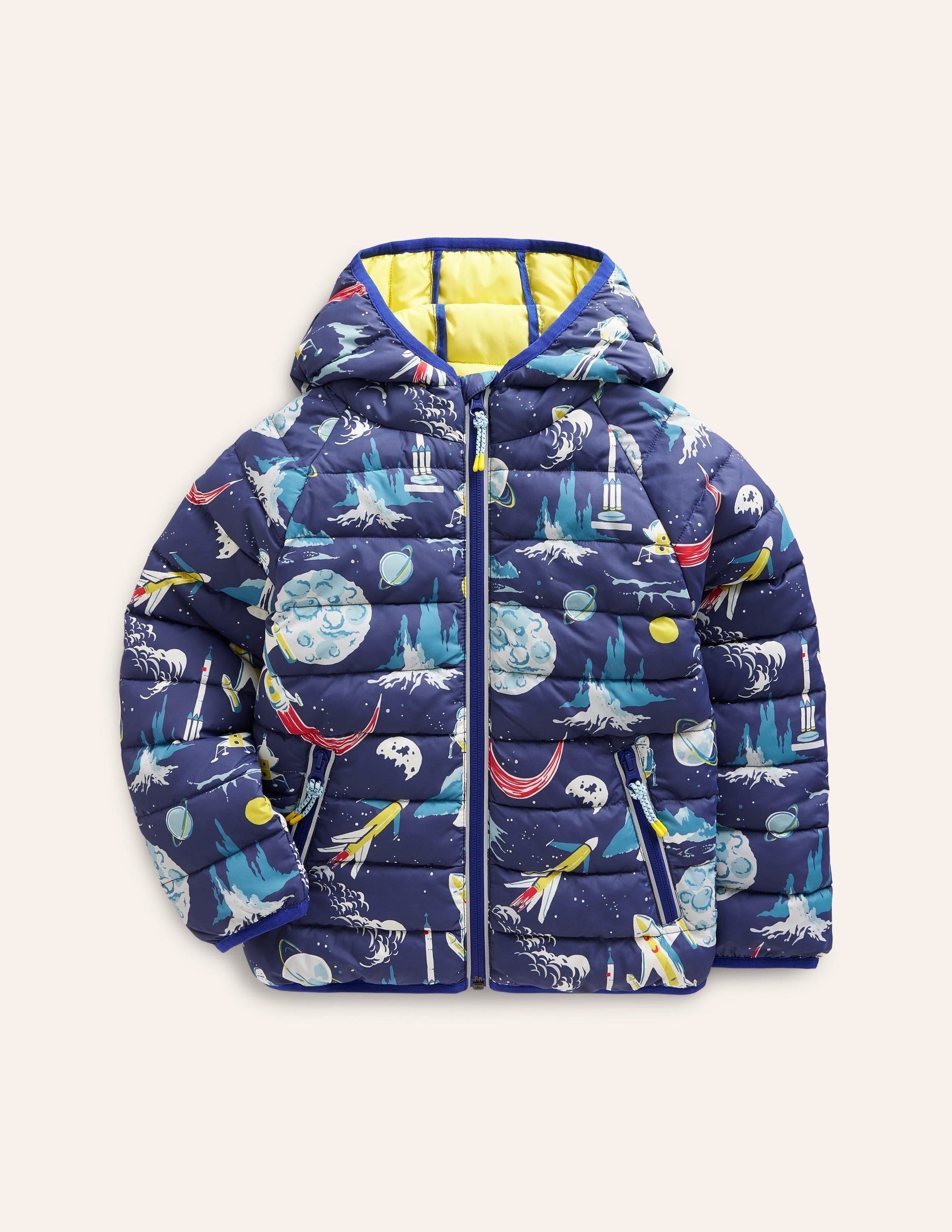 Pack-Away Padded Jacket-Multi Space-1
