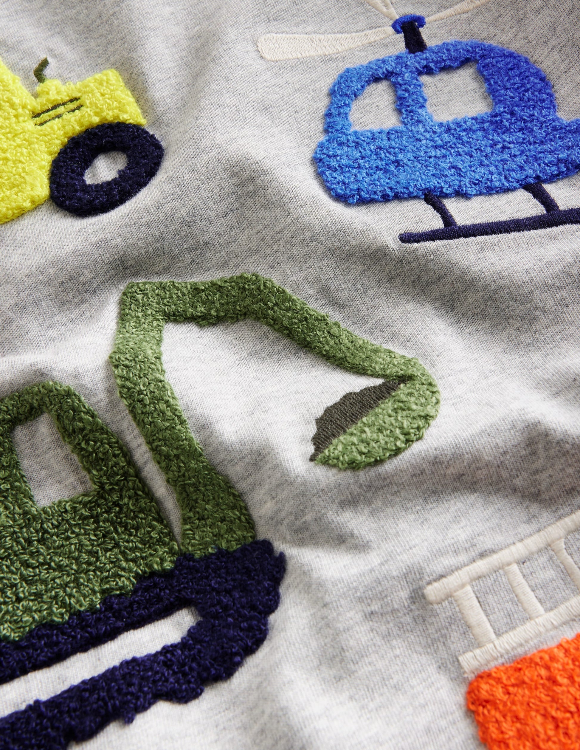 Boucle Detail T-shirt-Grey Marl Diggers-3