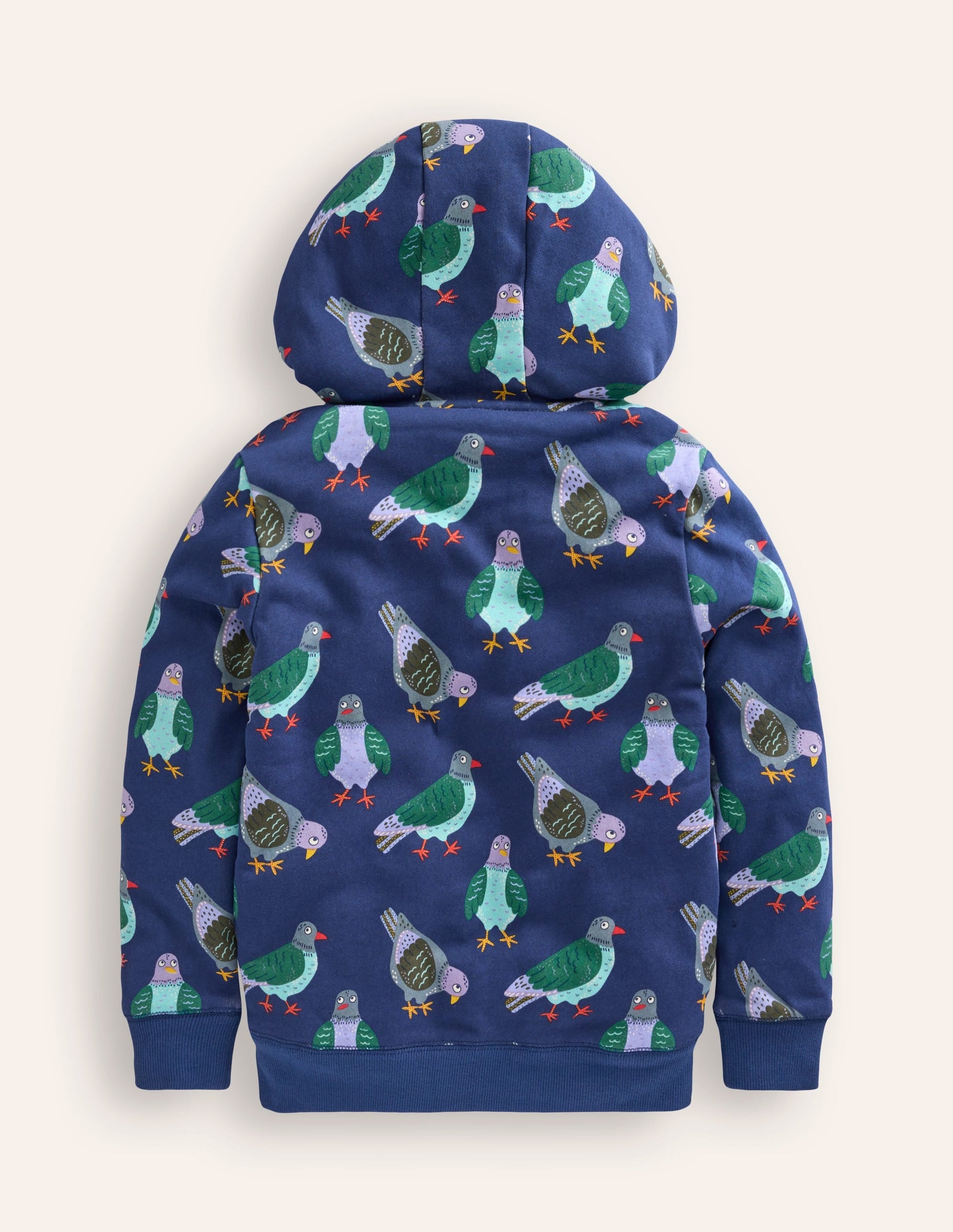 Shaggy-Lined Hoodie-Starboard Blue Pigeons-2