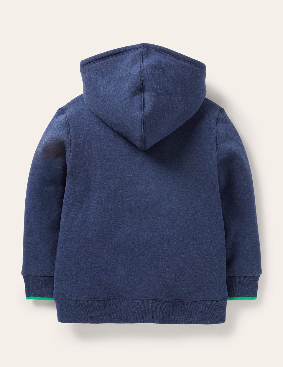 Shaggy-Lined Hoodie-College Navy Marl - Image 2