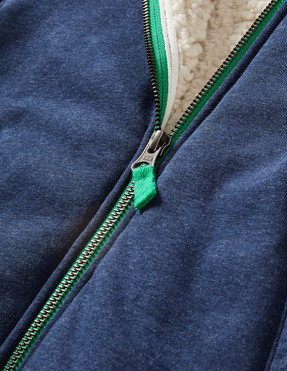 Shaggy-Lined Hoodie-College Navy Marl-3