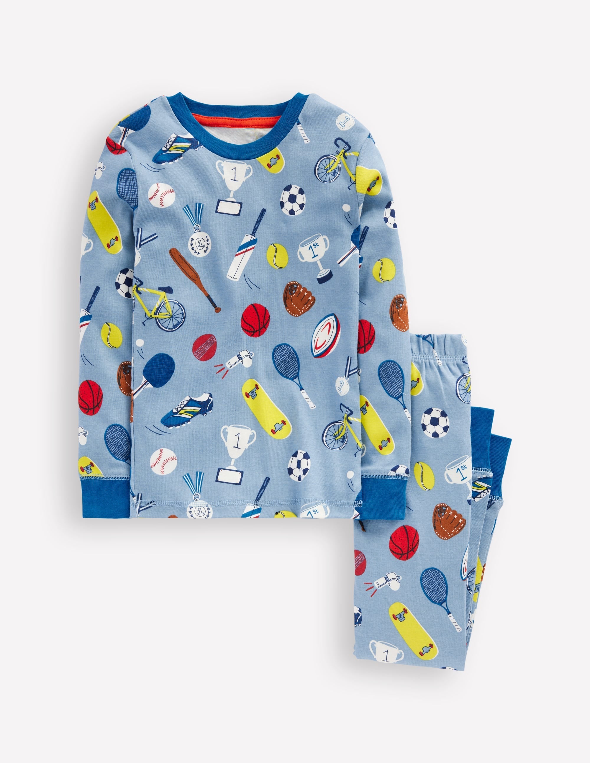 Snug Glow-In-The-Dark Pyjamas-Blue Sport - Image 1