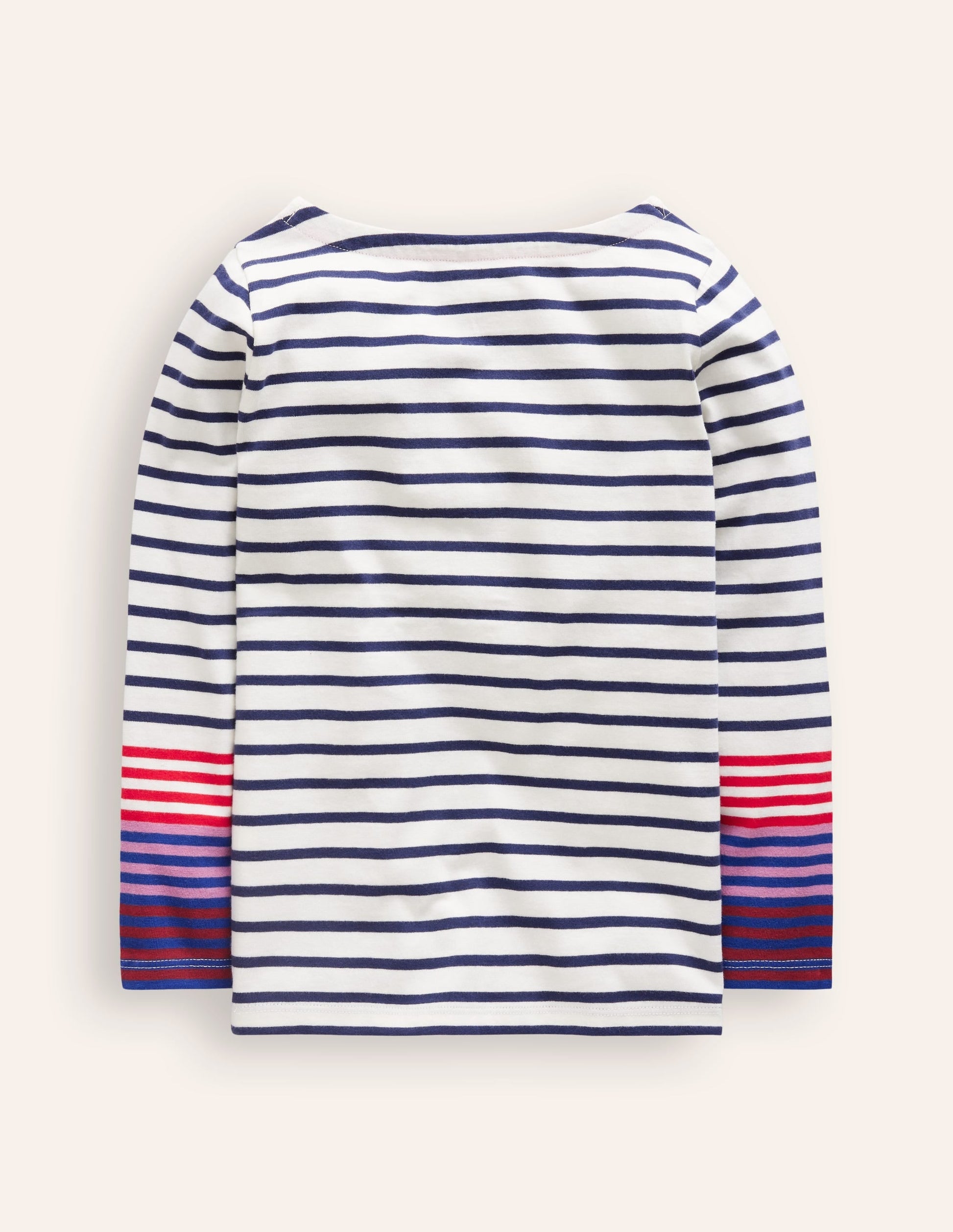 Everyday Breton-Navy/ Pink Cuff-2