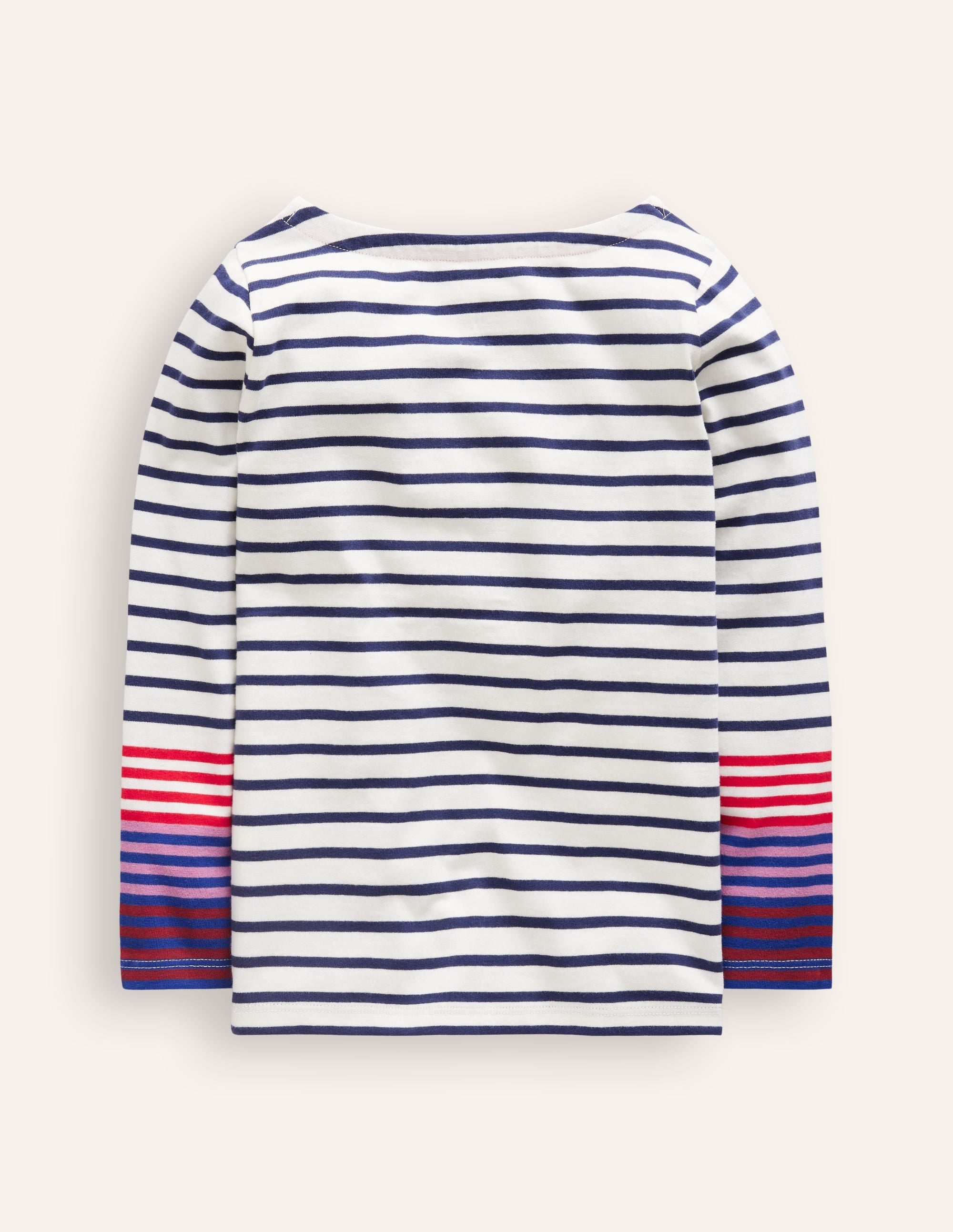 Everyday Breton-Navy/ Pink Cuff - Image 2