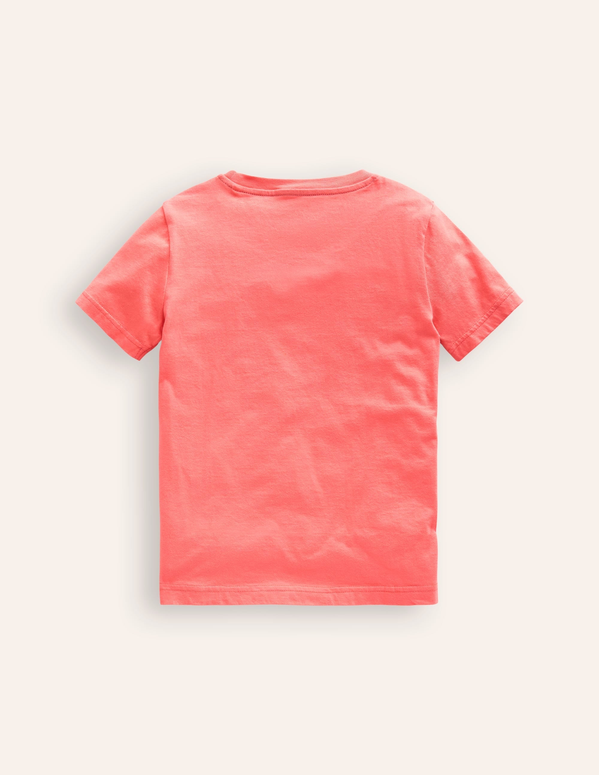 Big Appliqué Animals T-shirt-Coral Pink Toucans - Image 2
