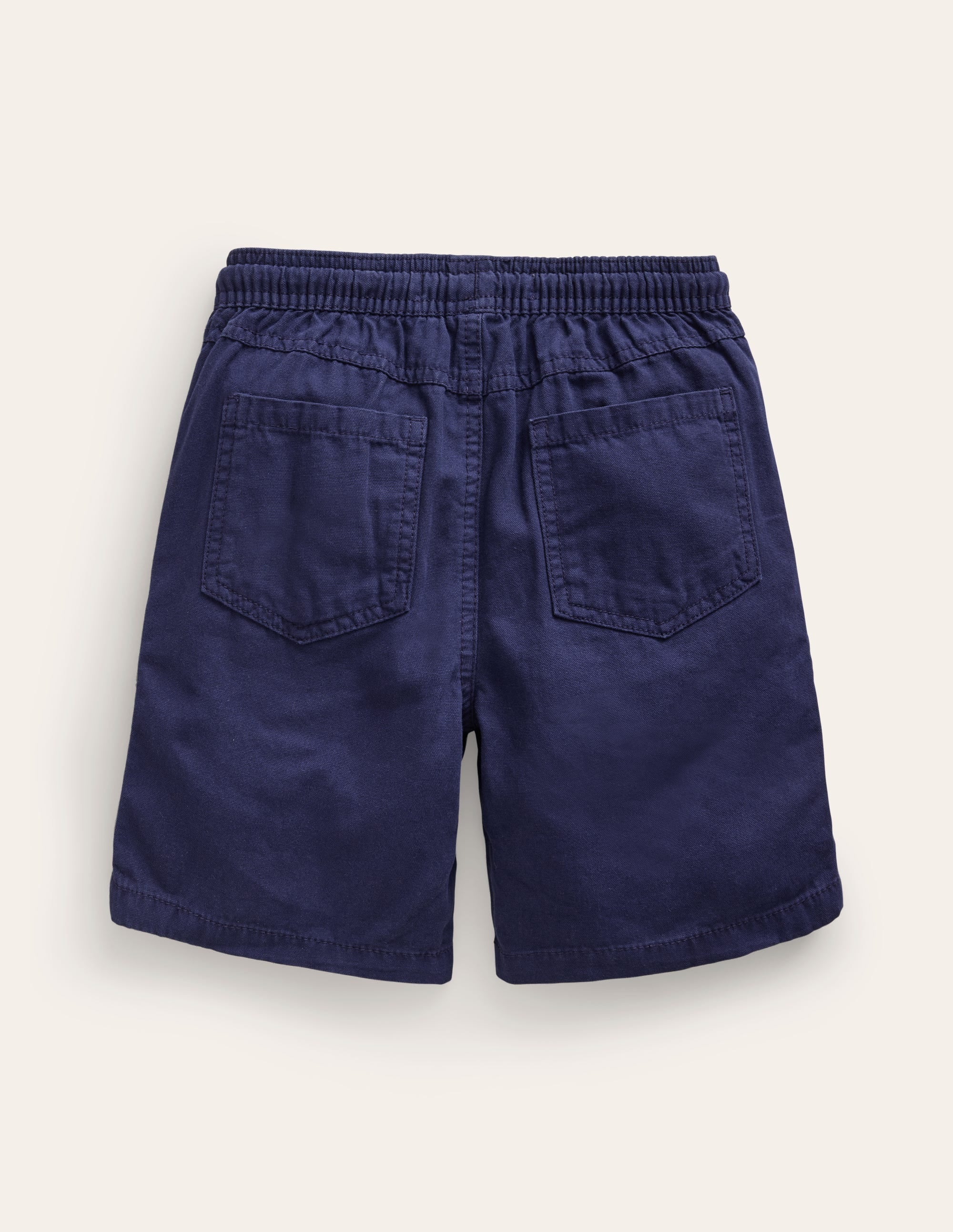 Pull-on Drawstring Shorts-College Navy - Image 2