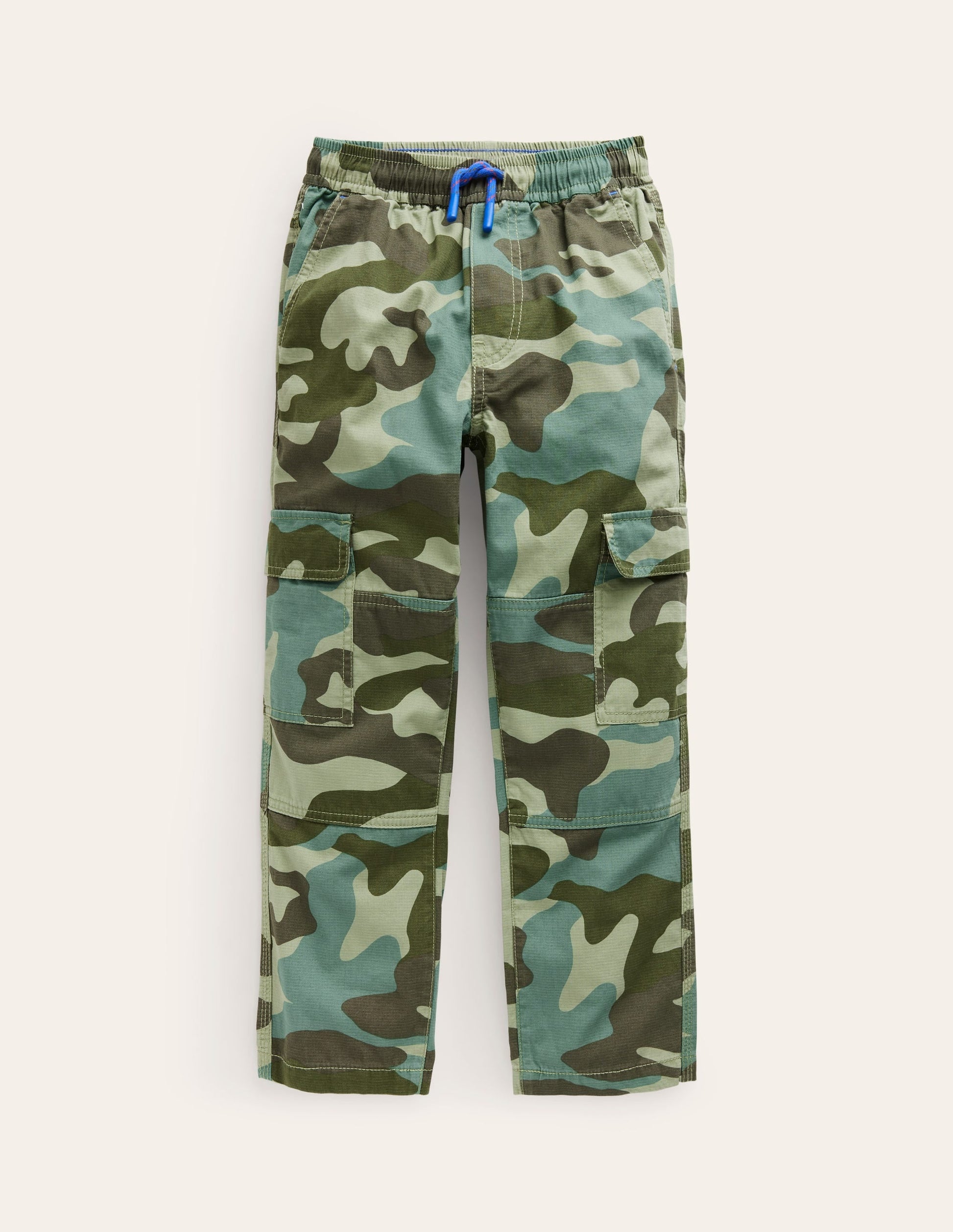 Cargo Pull-on Trousers-Rosemary Green Camo-1