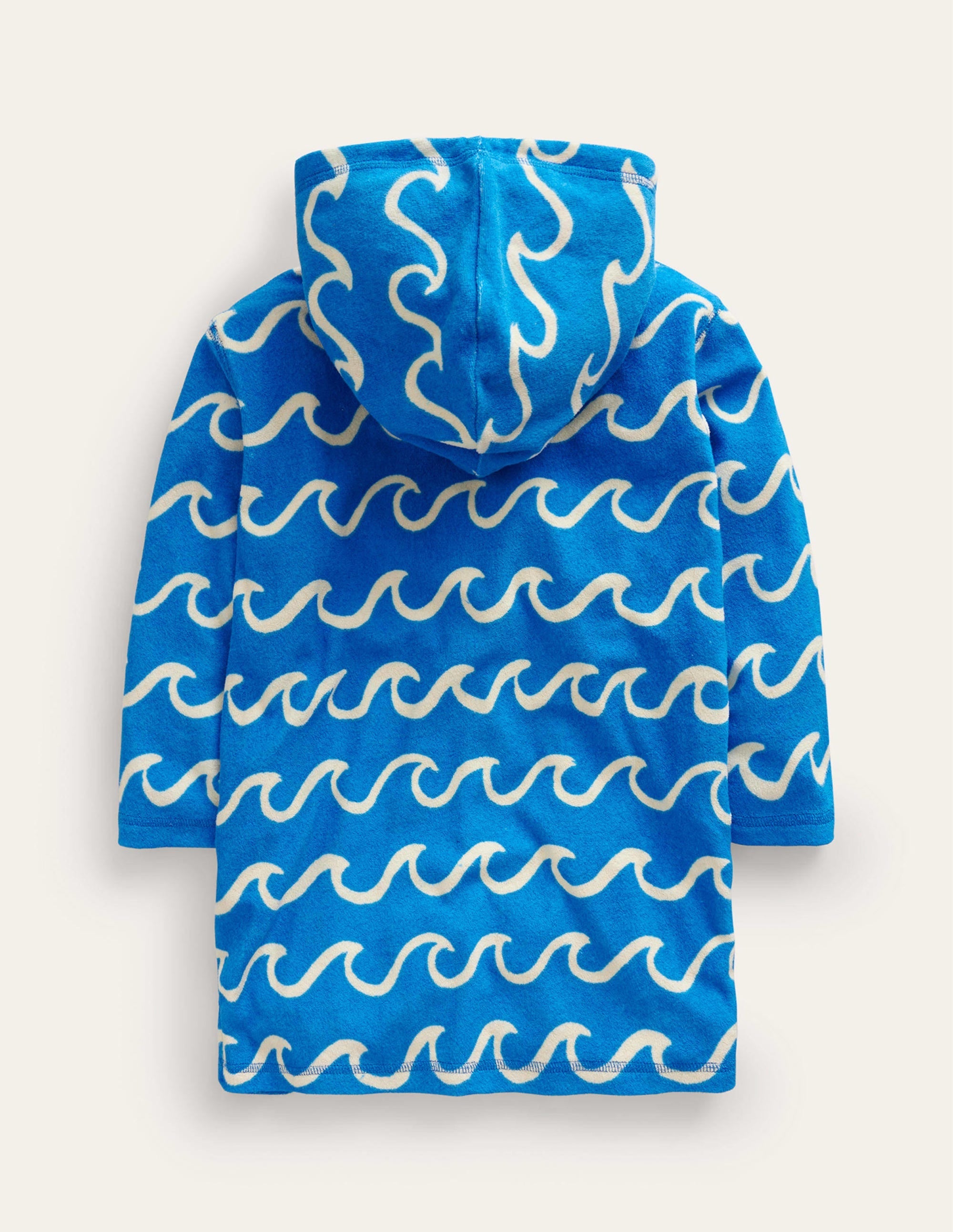 Appliqué Towelling Throw-on-Greek Blue - Image 2