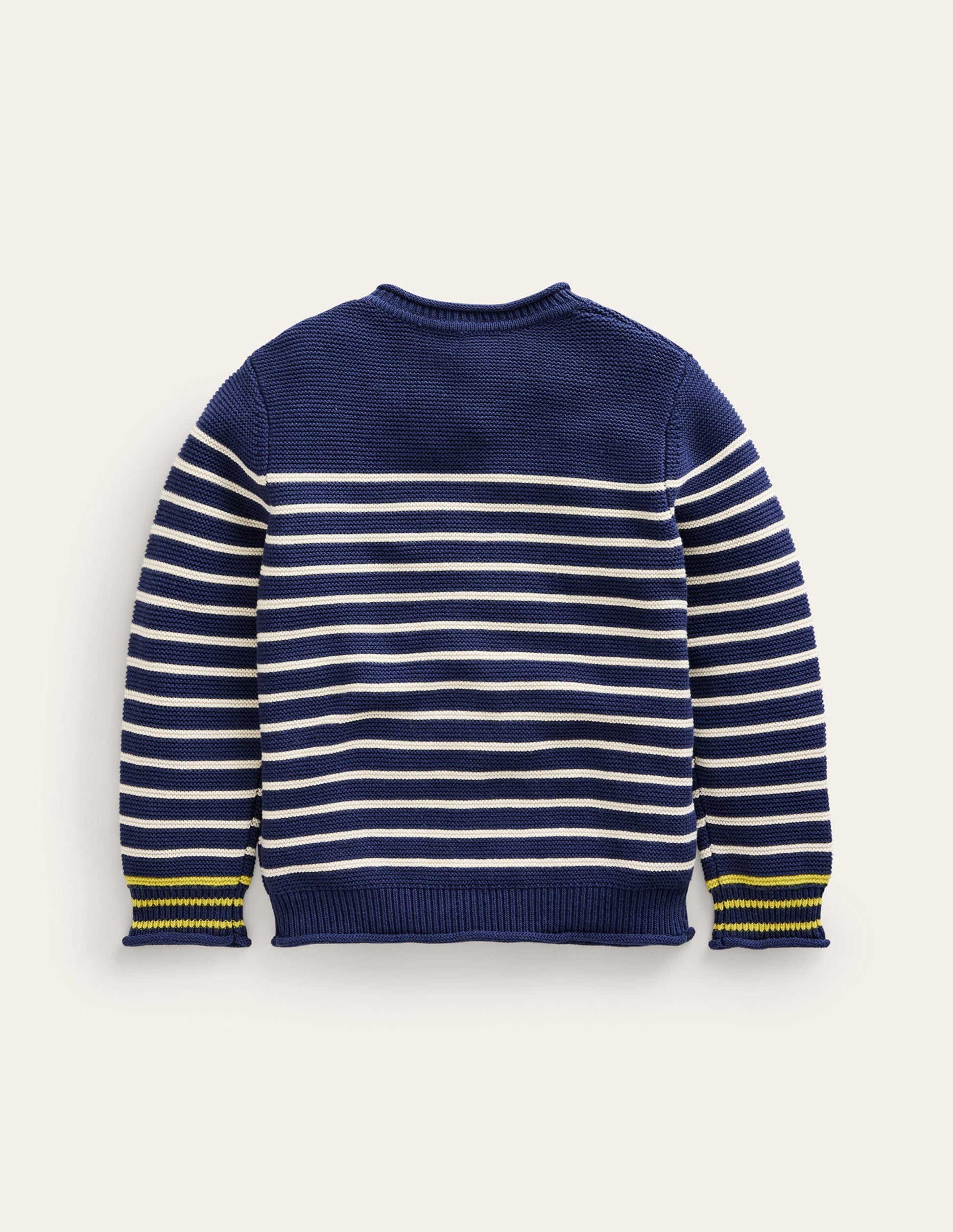 Nautical Stripe Jumper-Sapphire Blue and Ivory Stripe-2