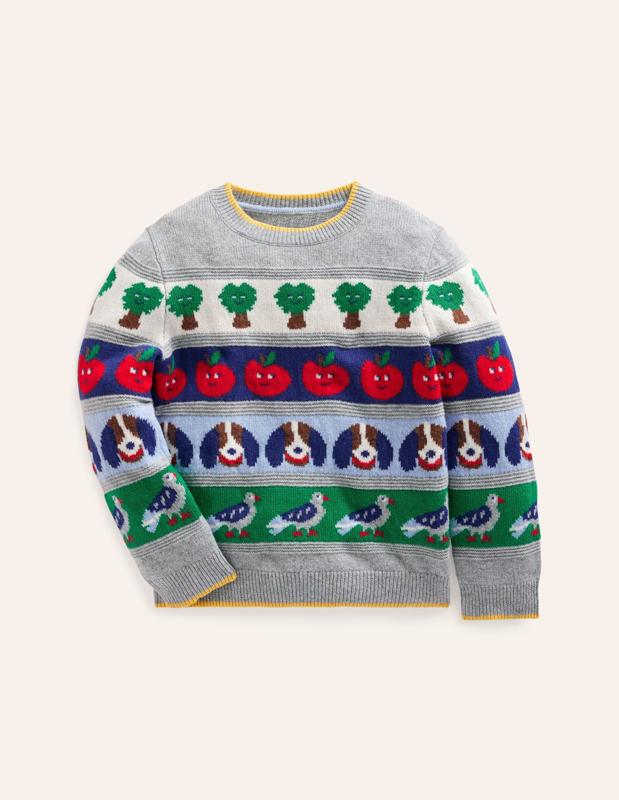 Fair Isle Jumper-Multi Animals - Image 1