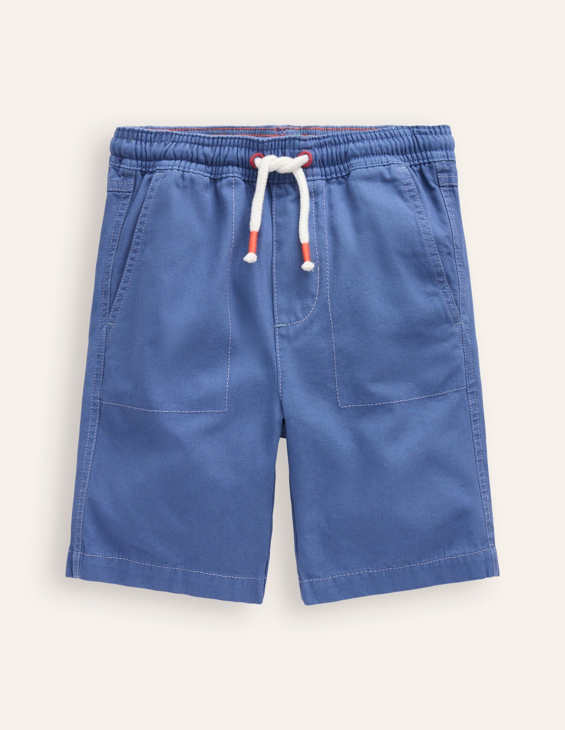 Pull-on Drawstring Shorts-Bluejay-1