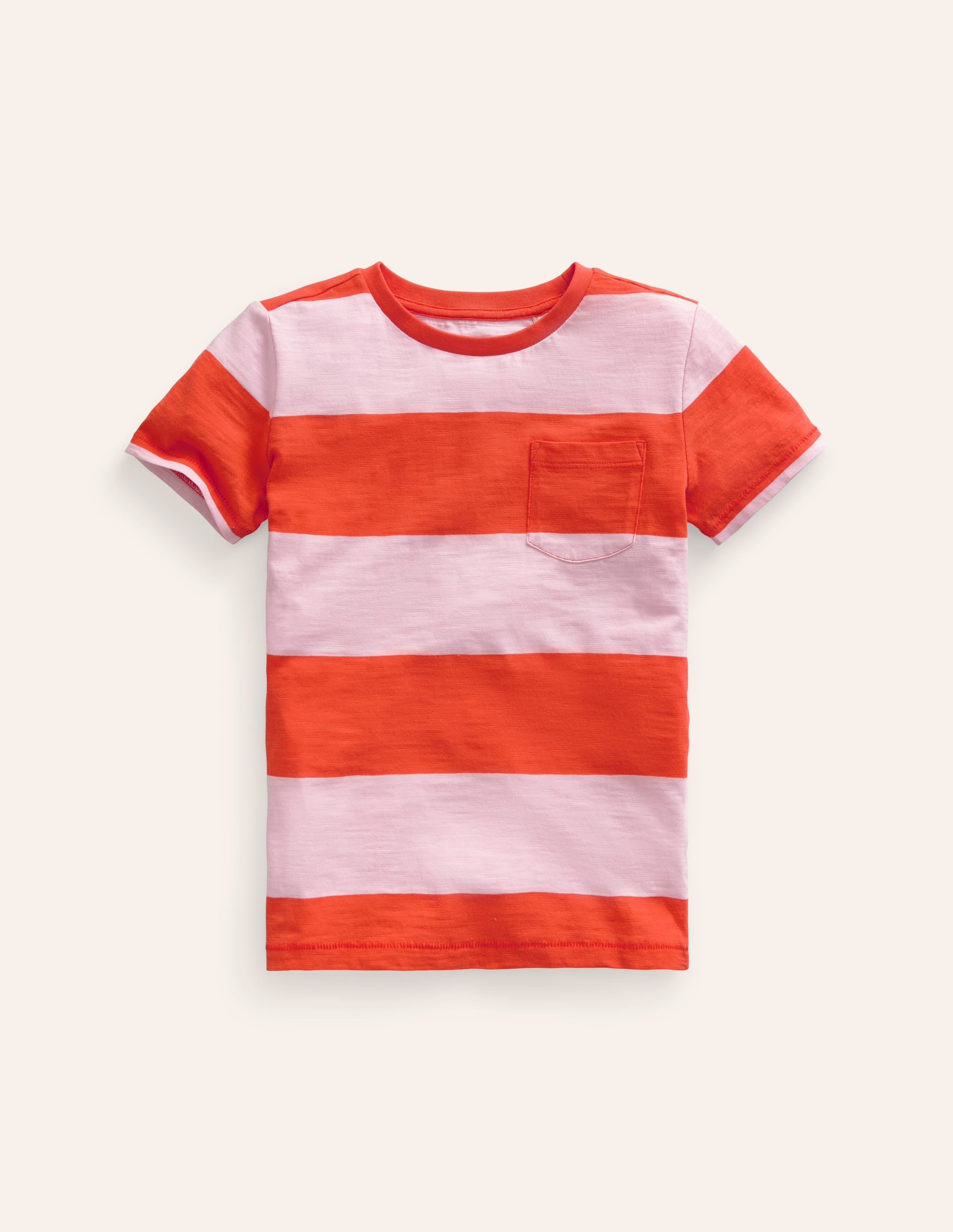 Washed Slub T-shirt-Firecracker/Formica Pink - Image 1