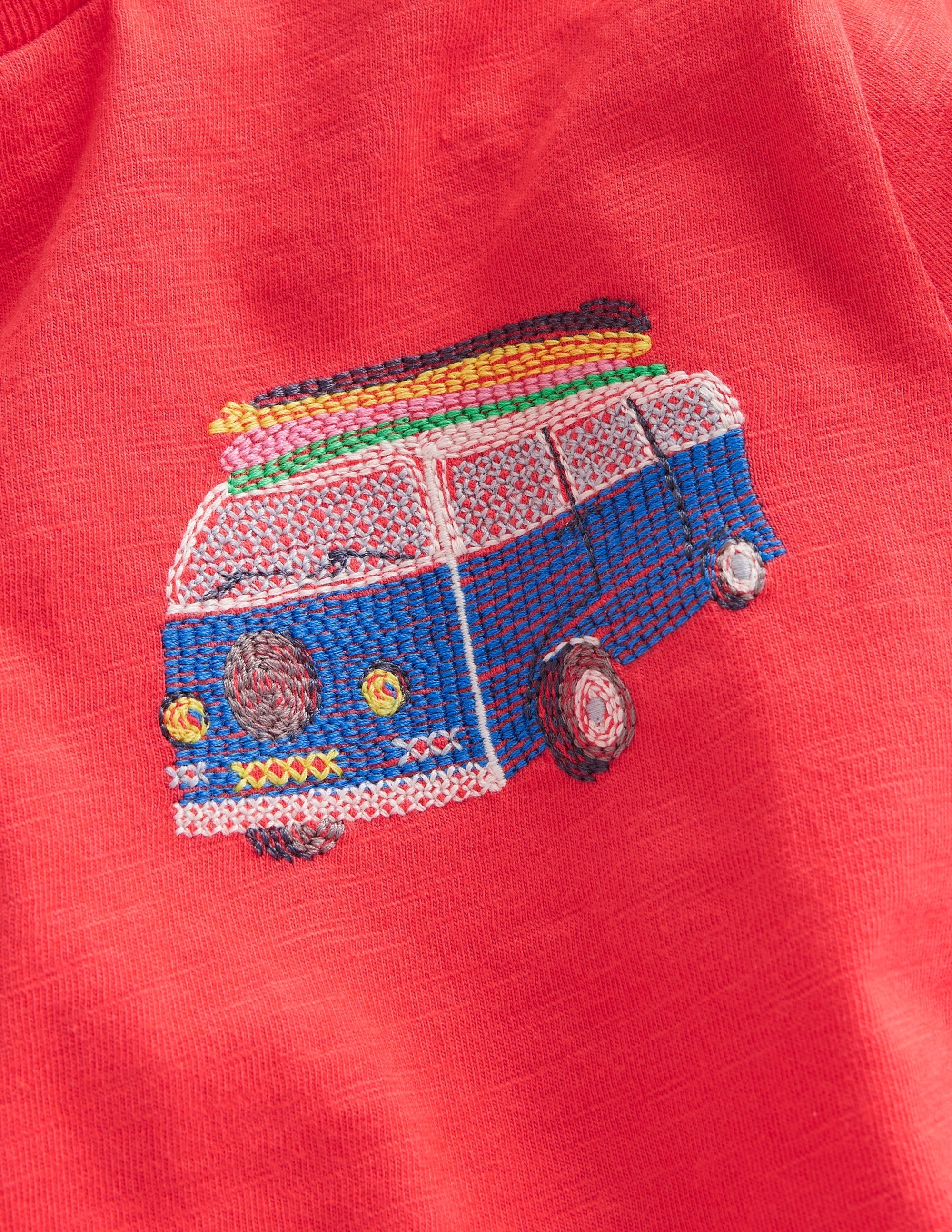 Superstitch Logo T-Shirt-Jam Red Campervan - Image 3
