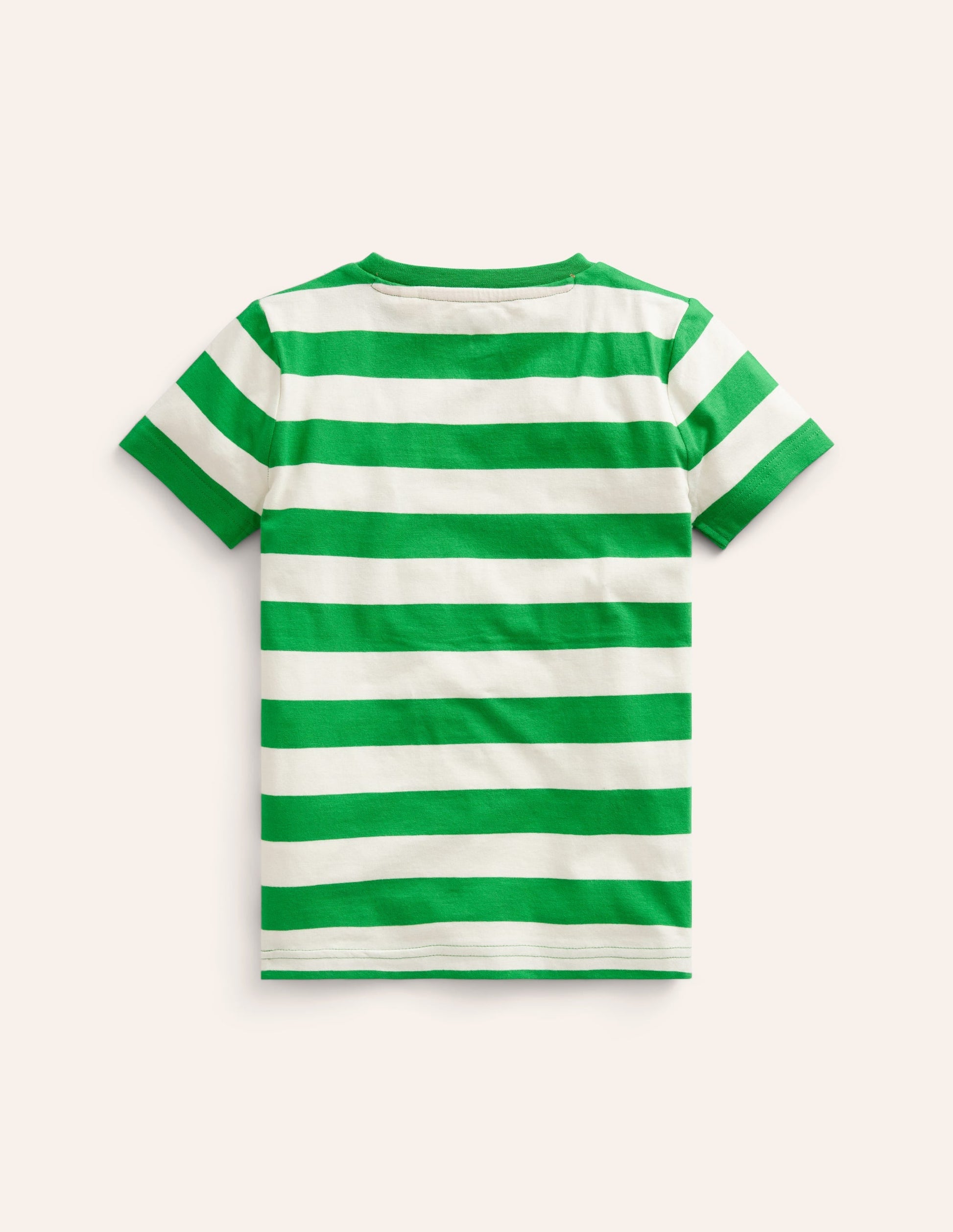 Big Appliqué Logo T-shirt-Runner Bean Green/ Ivory Lynx-2