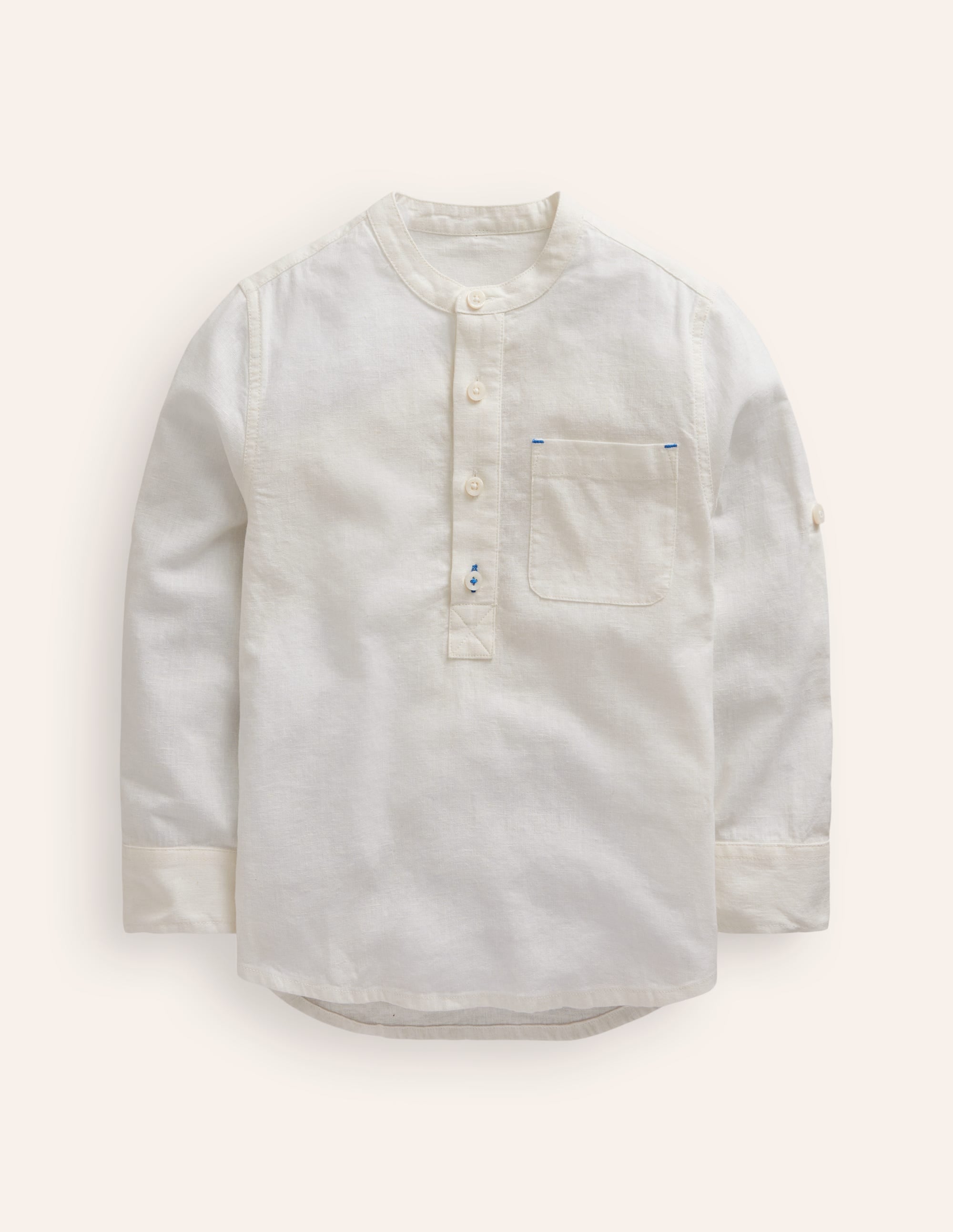 Grandad Shirt-White - Image 1