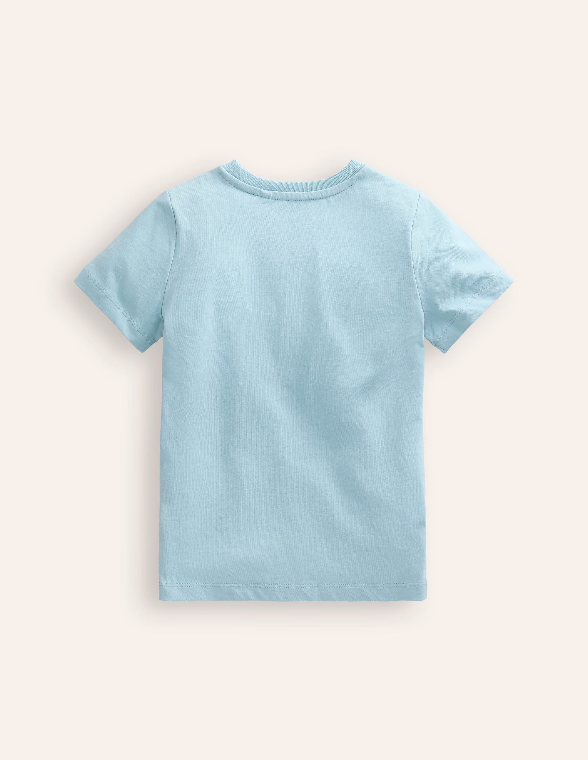 Riso Printed T-shirt-Vintage Blue Planets - Image 2