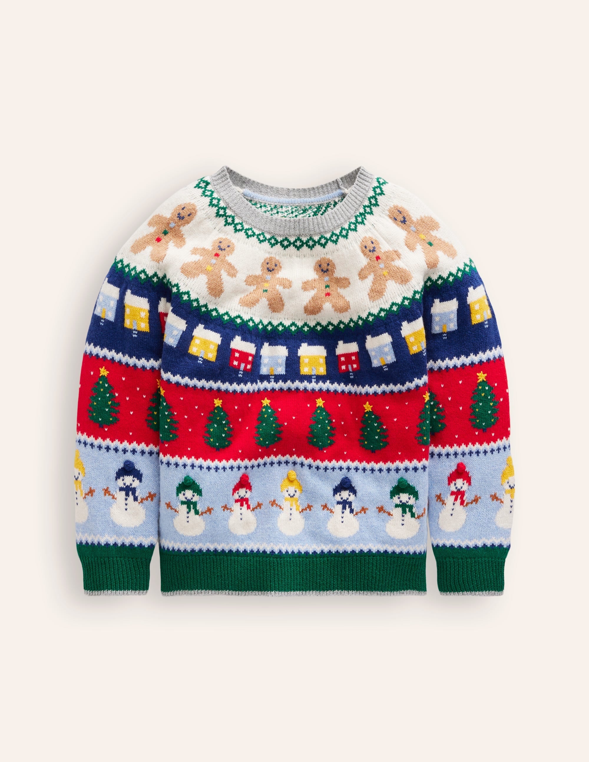 Fair Isle Jumper-All Over Christmas - Image 1