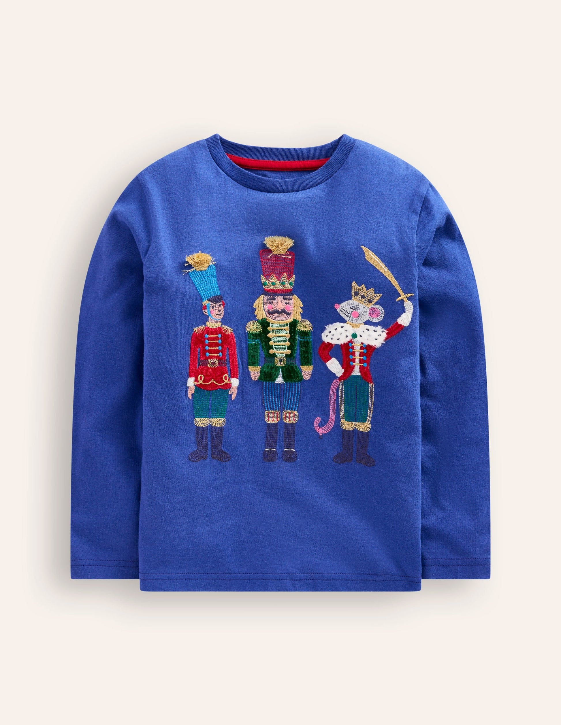 Fun Superstitch Grid T-Shirt-Sapphire Blue-1