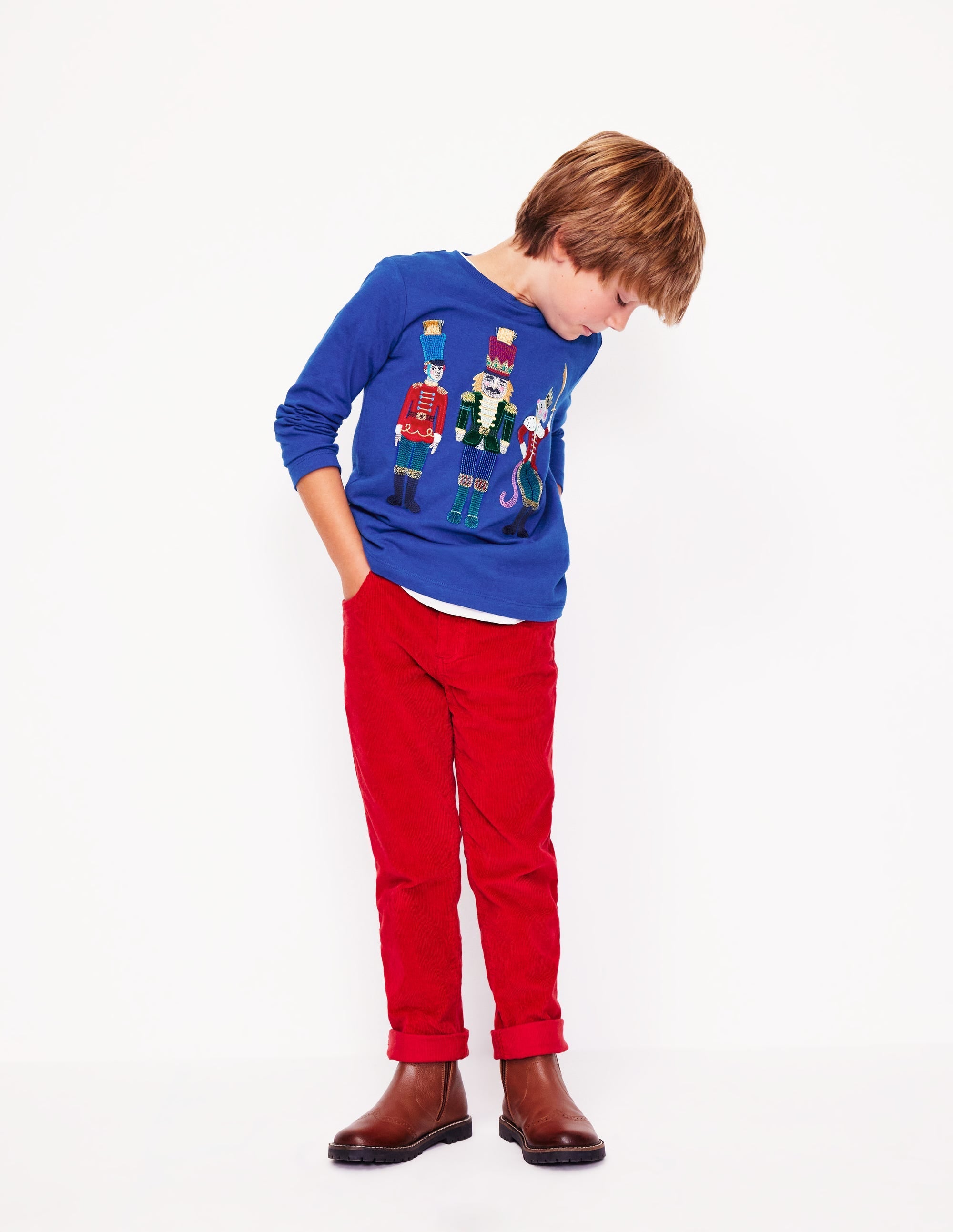 Fun Superstitch Grid T-Shirt-Sapphire Blue - Image 5