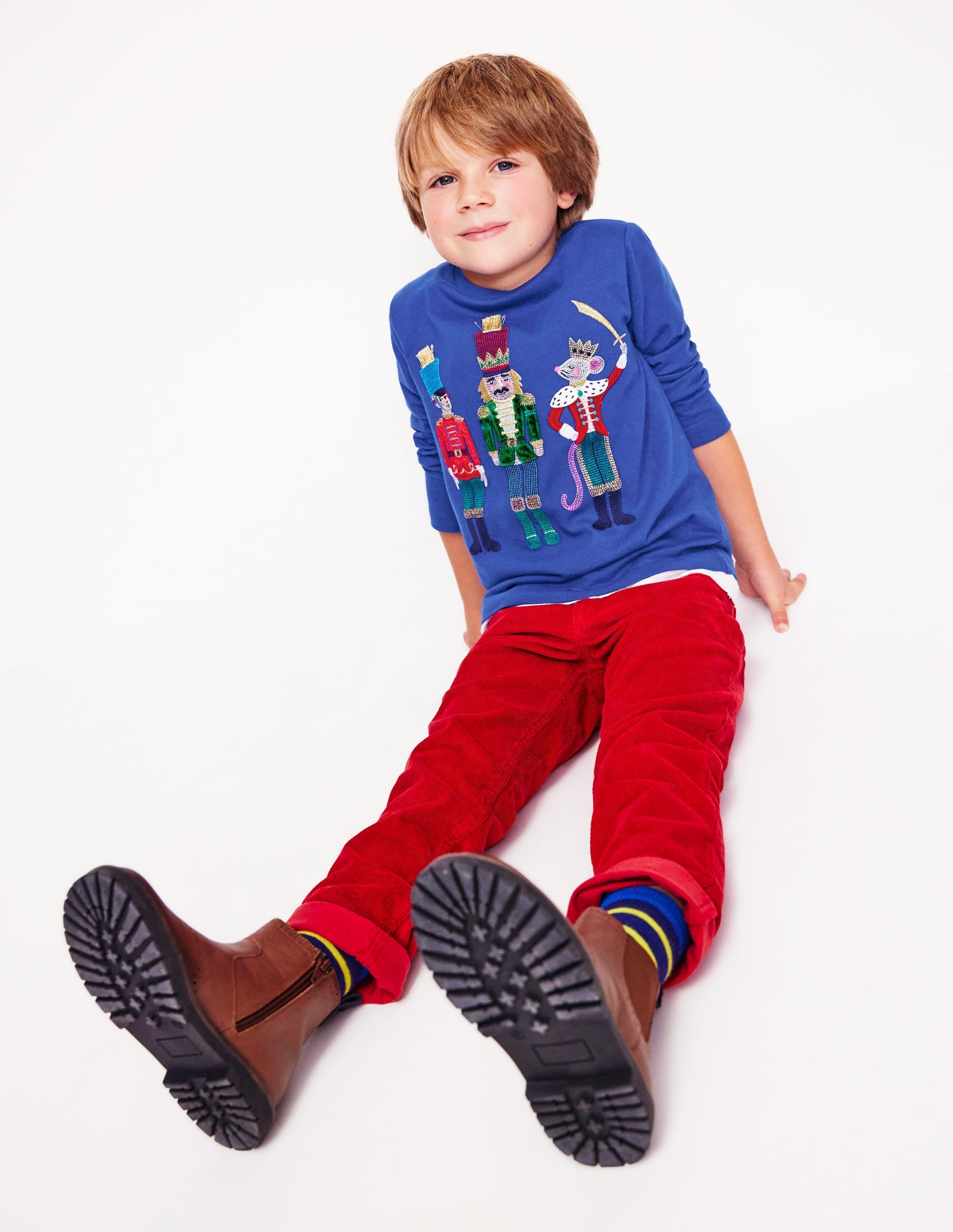 Fun Superstitch Grid T-Shirt-Sapphire Blue - Image 7