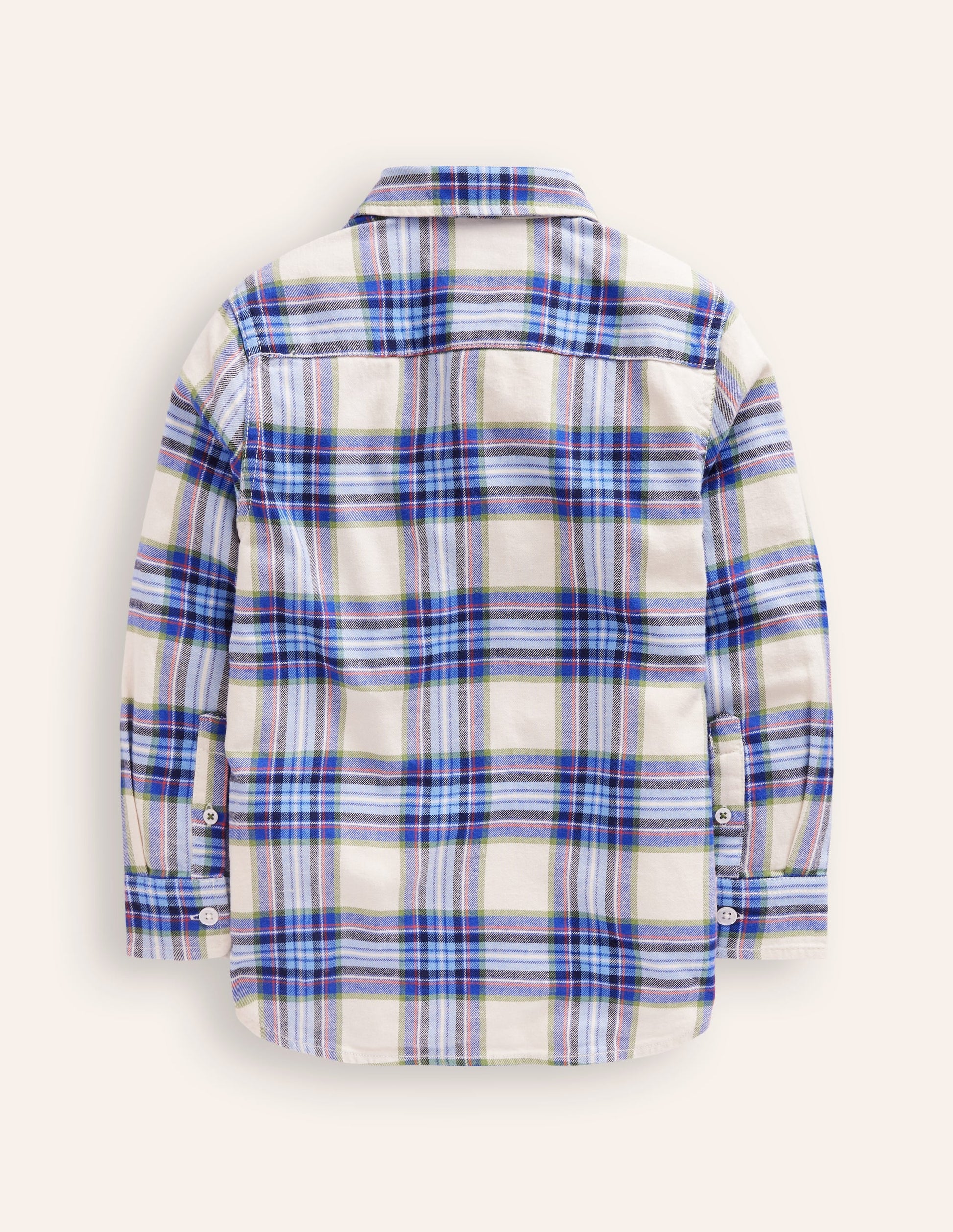 Cosy Cotton Check Shirt-Light Blue Check-2