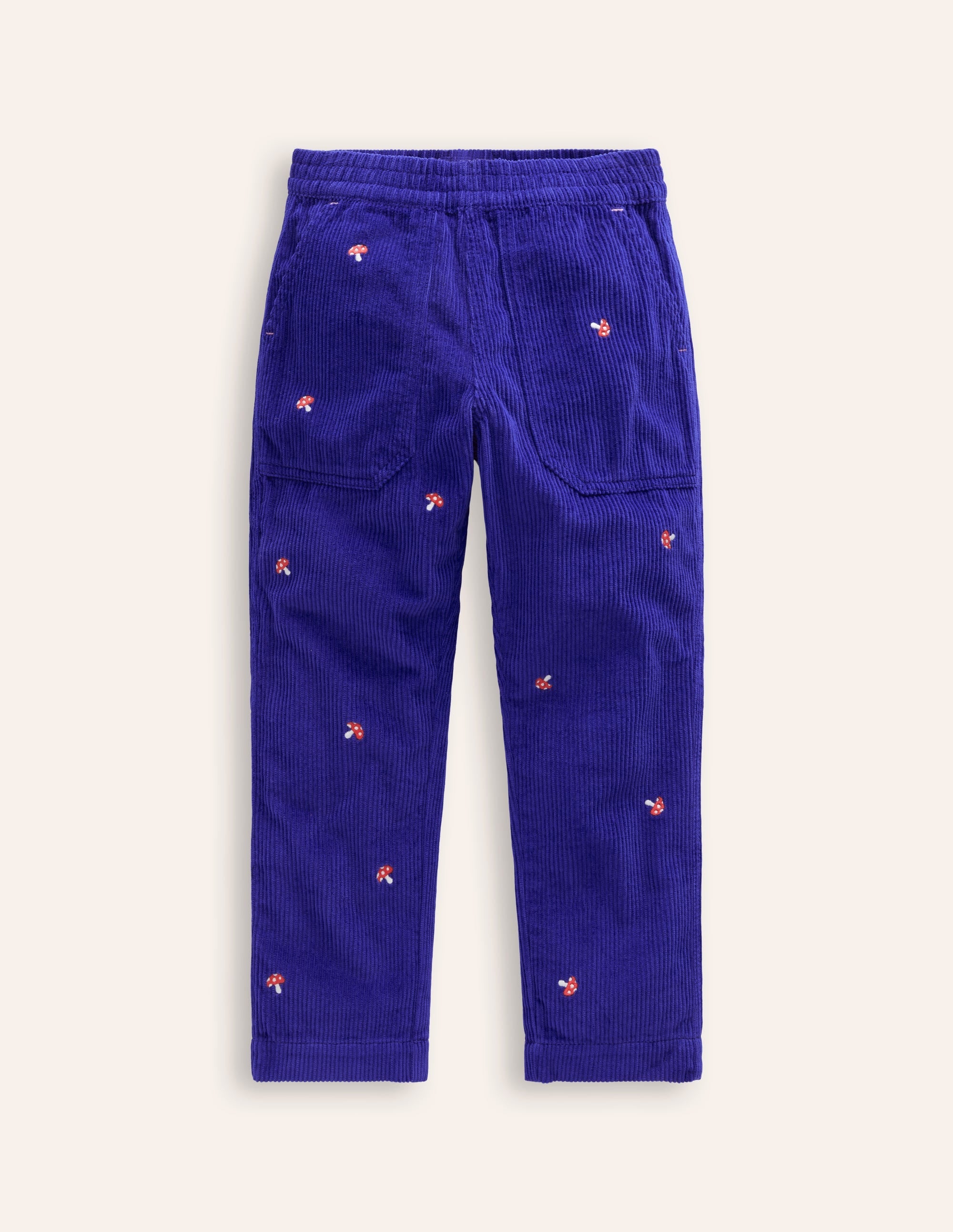 Pull-On Cord Trousers-Sapphire Blue Toadstool - Image 1