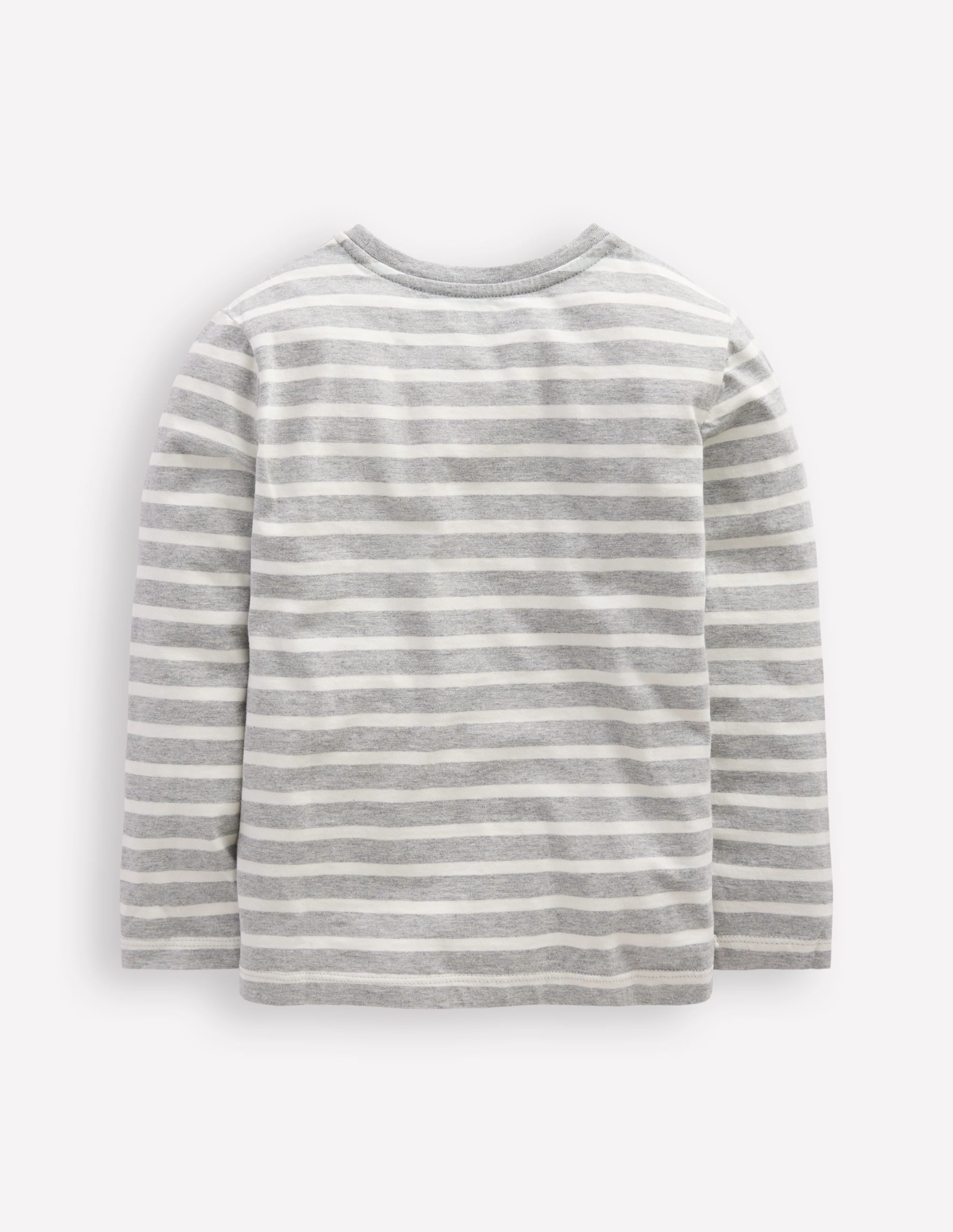 Lift-The-Flap T-shirt-Grey Marl and Ivory Digger - Image 2